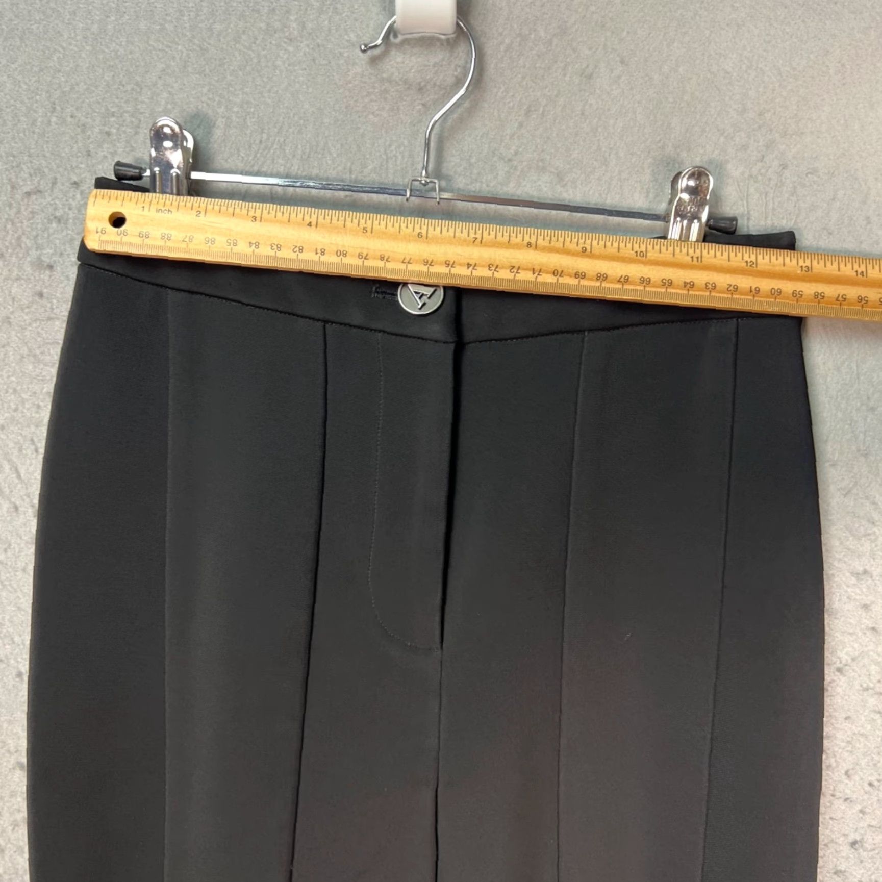 Vintage Auteur Womens Small Black Flared Dress Pants Trousers Dress Pants Womens Small Black Flared Pants Featuring Polyester Spandex Size 28" / US 6 / IT 42 - 4 Thumbnail