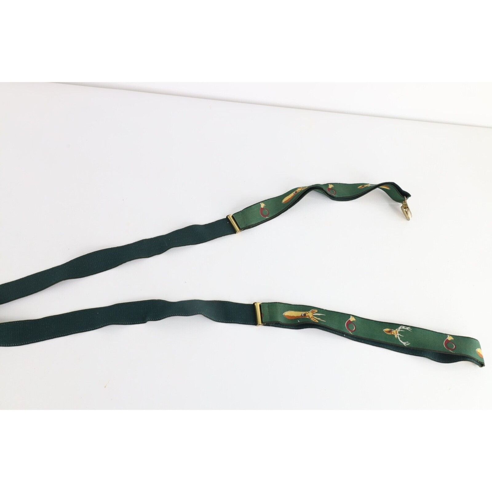 Vintage Vintage 90s Streetwear Deer Buck Bugle Horn Pants Suspenders Size ONE SIZE - 10 Thumbnail