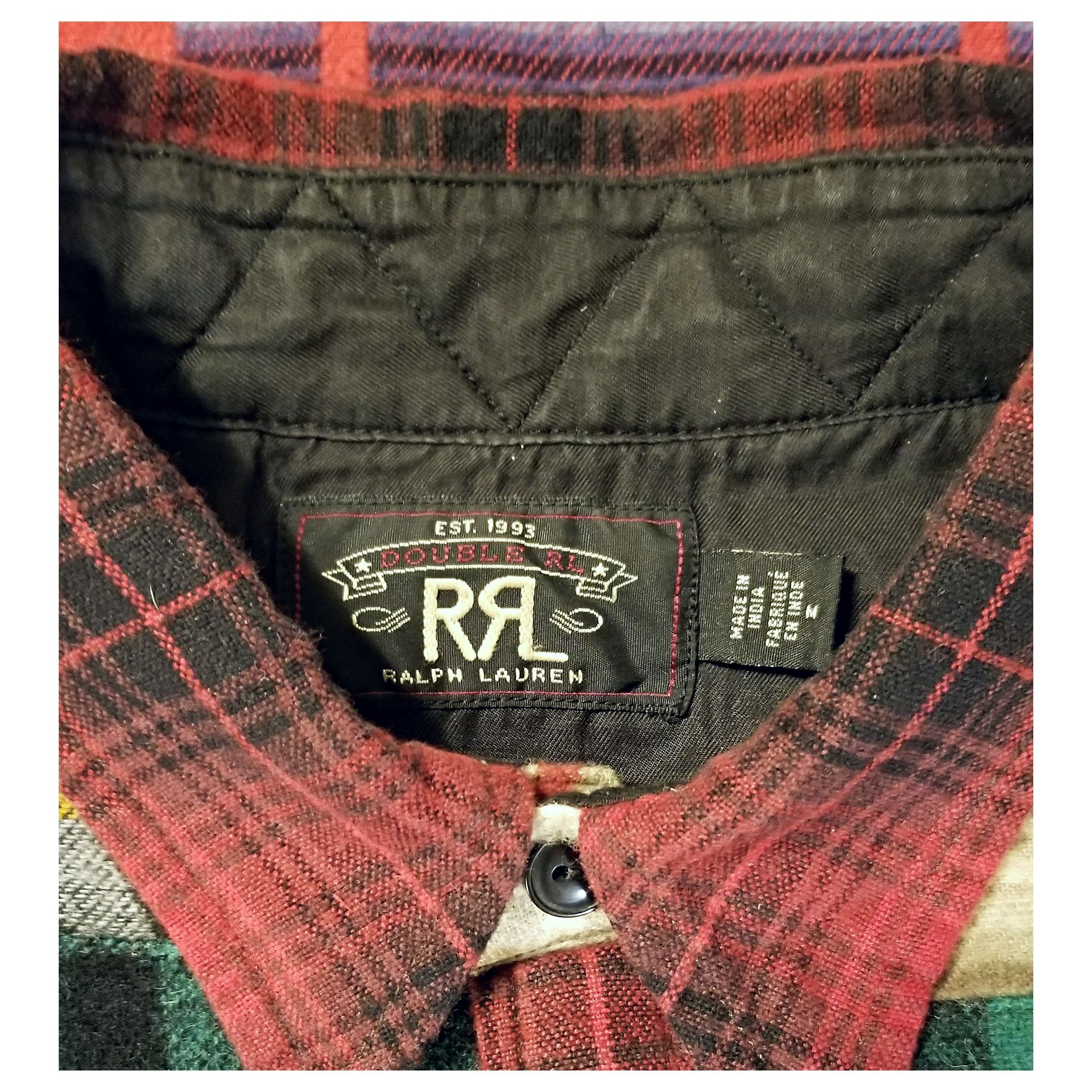 Polo Ralph Lauren *NWOT* DOUBLE RL RALPH LAUREN WOOL PATCHWORK SHIRT- MEDIUM Size US M / EU 48-50 / 2 - 5 Thumbnail
