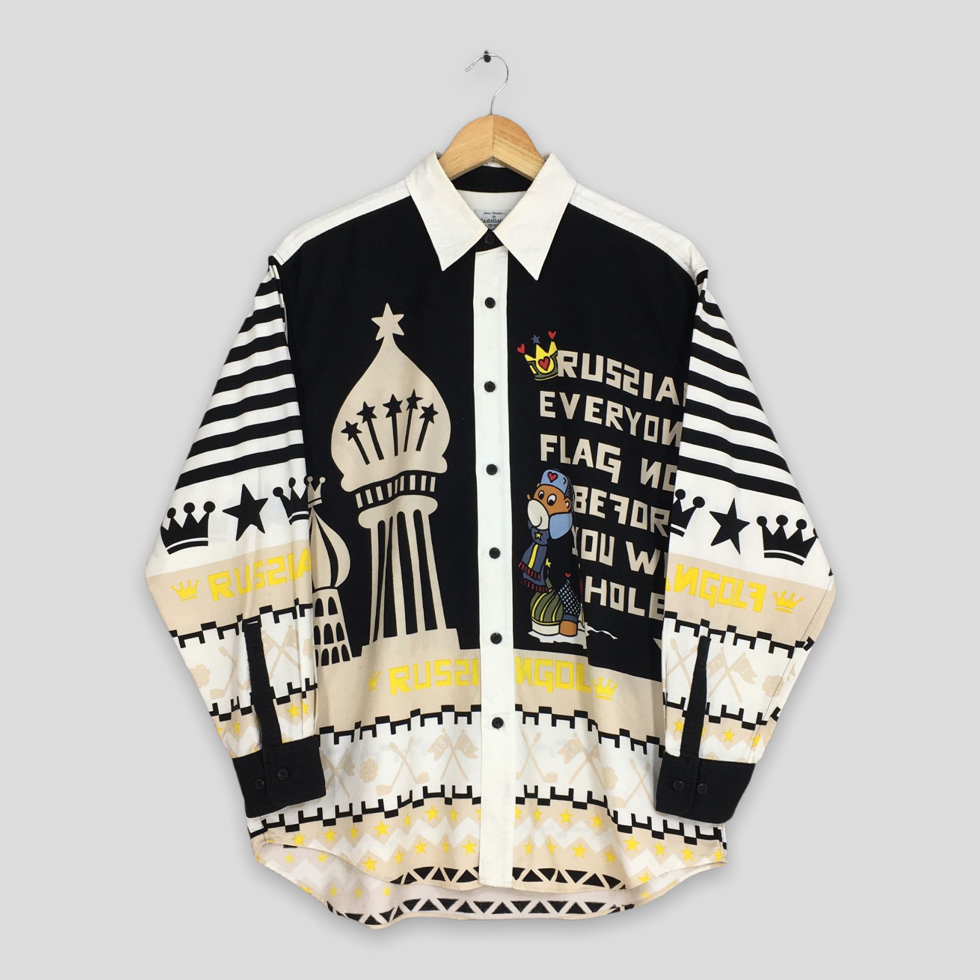 image of Jean Charles De Castelbajac x Vintage Jean Charles Castelbajac Pop Art Shirt Large, Men's