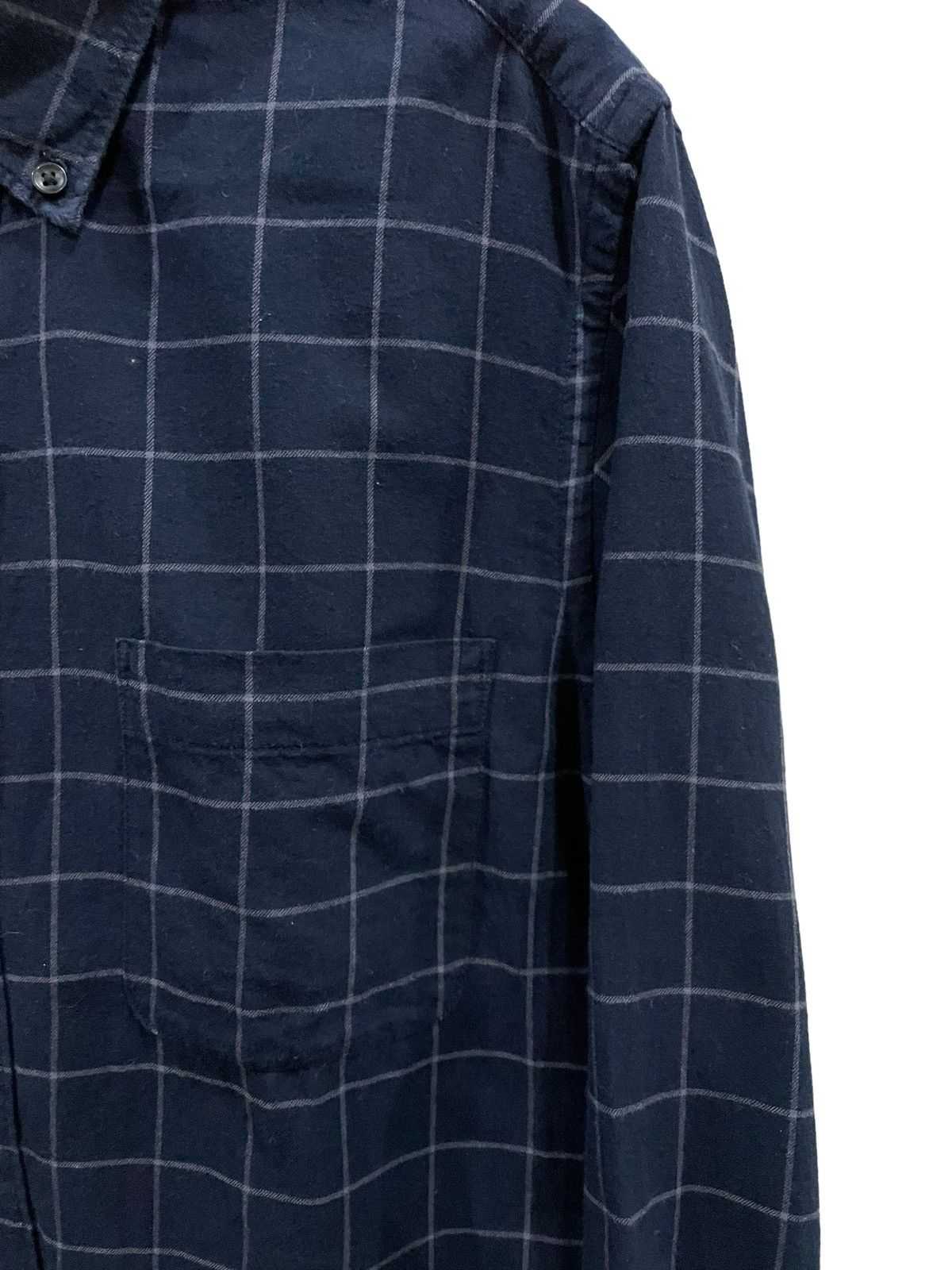 Japanese Brand × Uniqlo Vintage Uniqlo Travis Scott Style Tartan Plaid Flannel Size US M / EU 48-50 / 2 - 6 Thumbnail