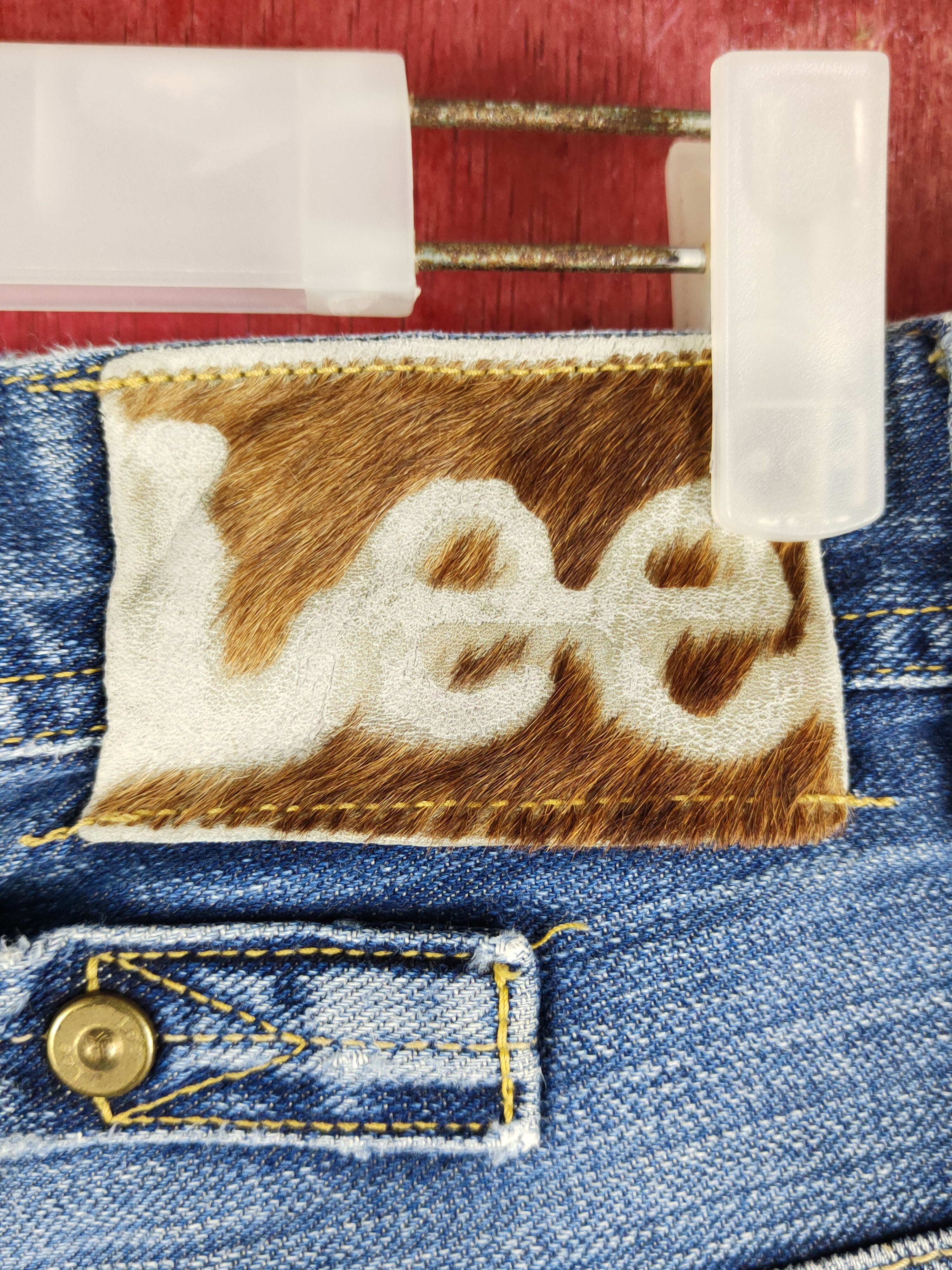 Japanese Brand Lee Blue Distressed Ripped Jeans #S2200 Size US 36 / EU 52 - 13 Thumbnail