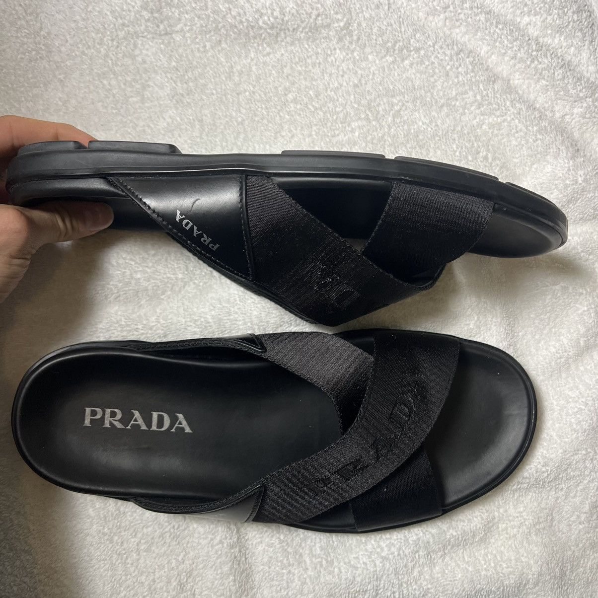 Prada Prada Crossover Sandals Size US 10 / EU 43 - 3 Thumbnail