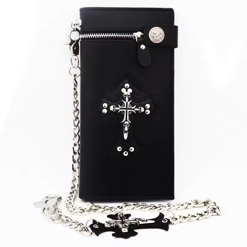 Japanese Brand Skull Cross PU Leather Wallet Size ONE SIZE - 1 Thumbnail