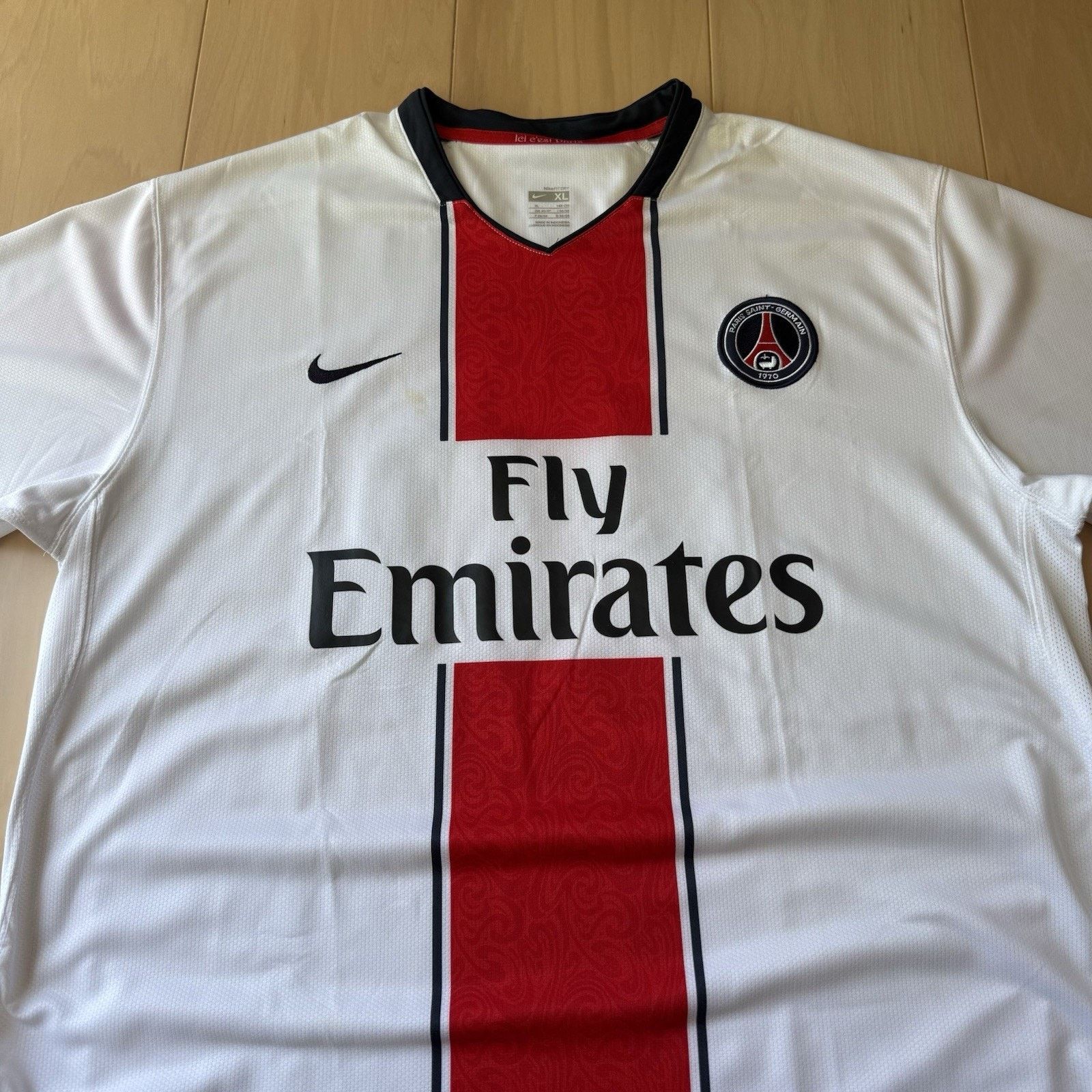 Nike Nike Paris Saint Germain Jersey White Red World Cup Soccer Size US XL / EU 56 / 4 - 3 Thumbnail