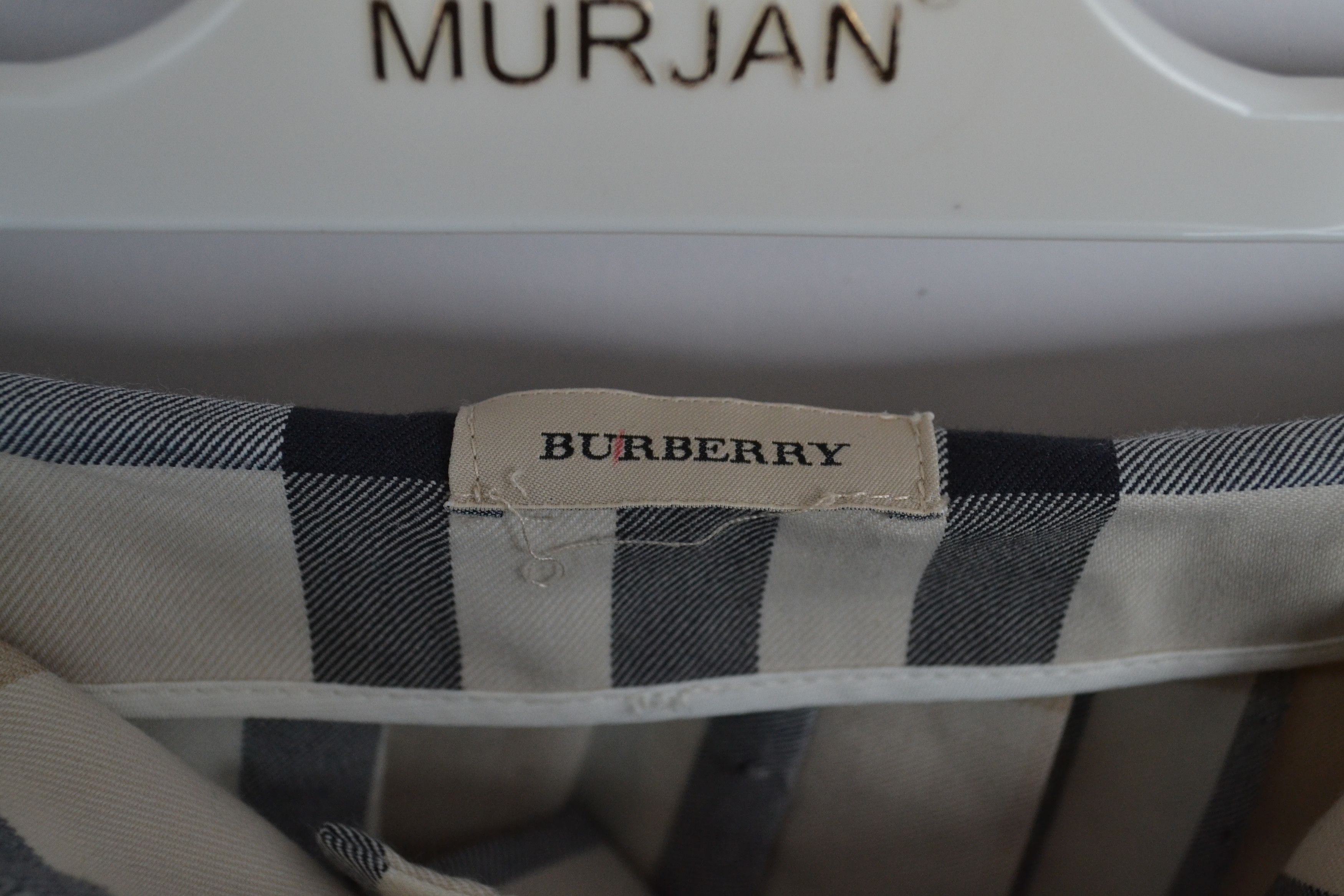 Burberry ✅ BURBERRY Mini Skirt Pleated Nova Check Wool Belt Size 27" / US 4 / IT 40 - 7 Thumbnail