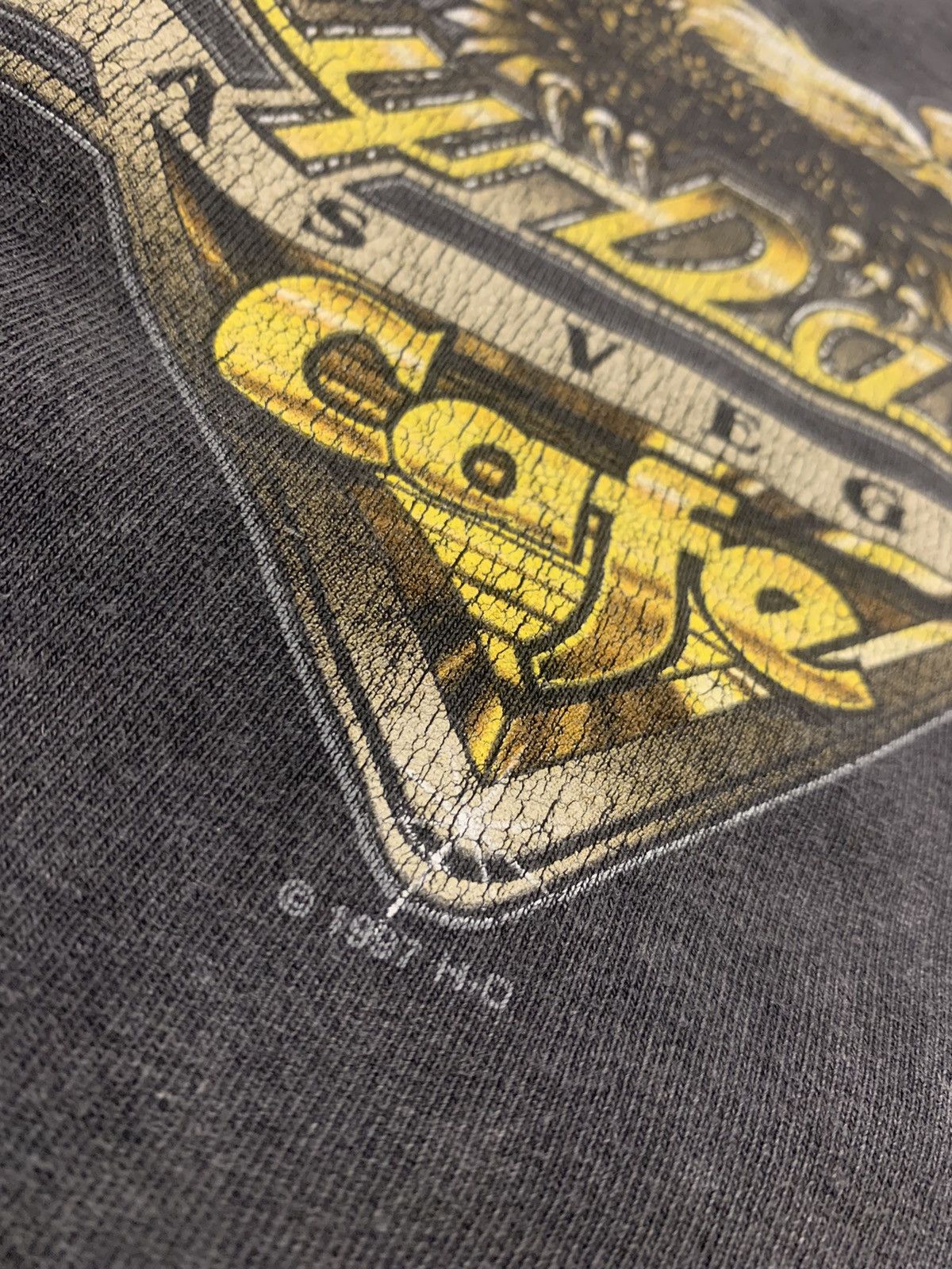 Harley Davidson × Vintage Faded 1997 Harley Davidson Eagle Printed Tshirt Size US L / EU 52-54 / 3 - 7 Thumbnail