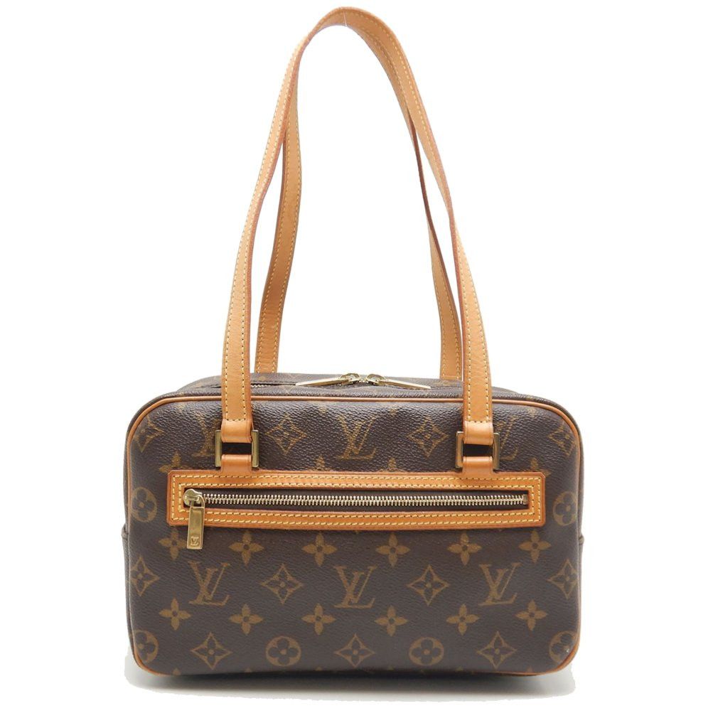 Louis Vuitton Monogram Cite MM Shoulder Bag Brown