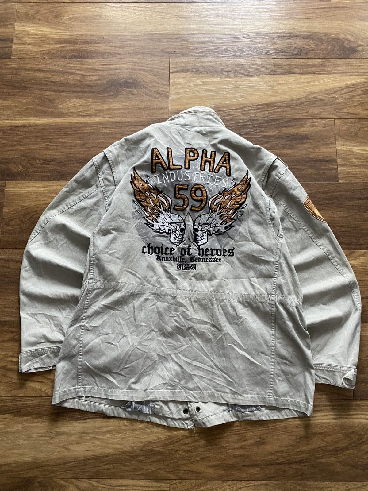 Alpha Industries Vintage Alpha Industries Multi Pocket Cargo Jacket Y2k Size US XXL / EU 58 / 5 - 1 Thumbnail