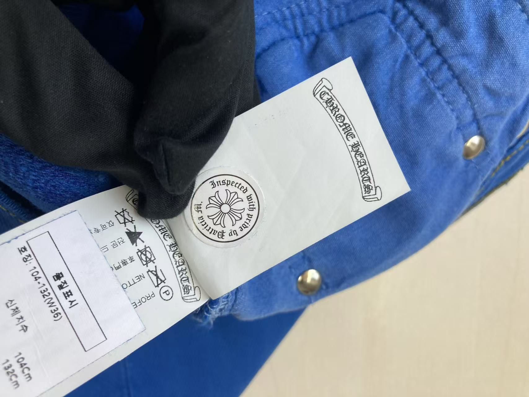 Chrome Hearts Chrome Hearts Levi's London Exclusive Blue Cross Patch Jeans Size 36" / US 14 / IT 50 - 9 Thumbnail