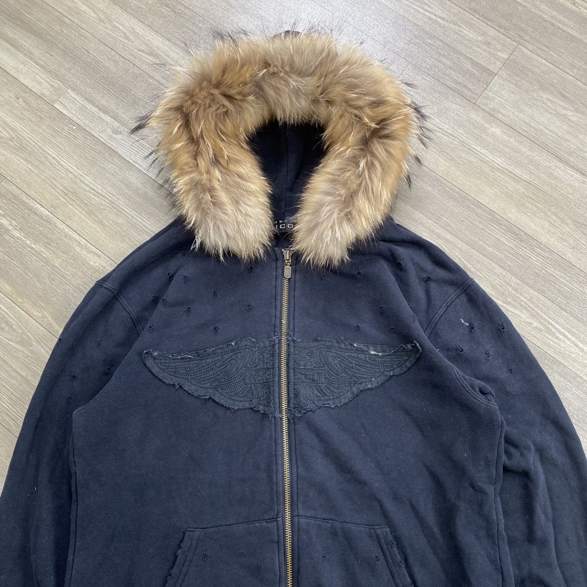 Nicole Club Nicole Monsieur Distressed Beauty Beast Kmrii Lgb Fur Hoodie Size US M / EU 48-50 / 2 - 3 Thumbnail