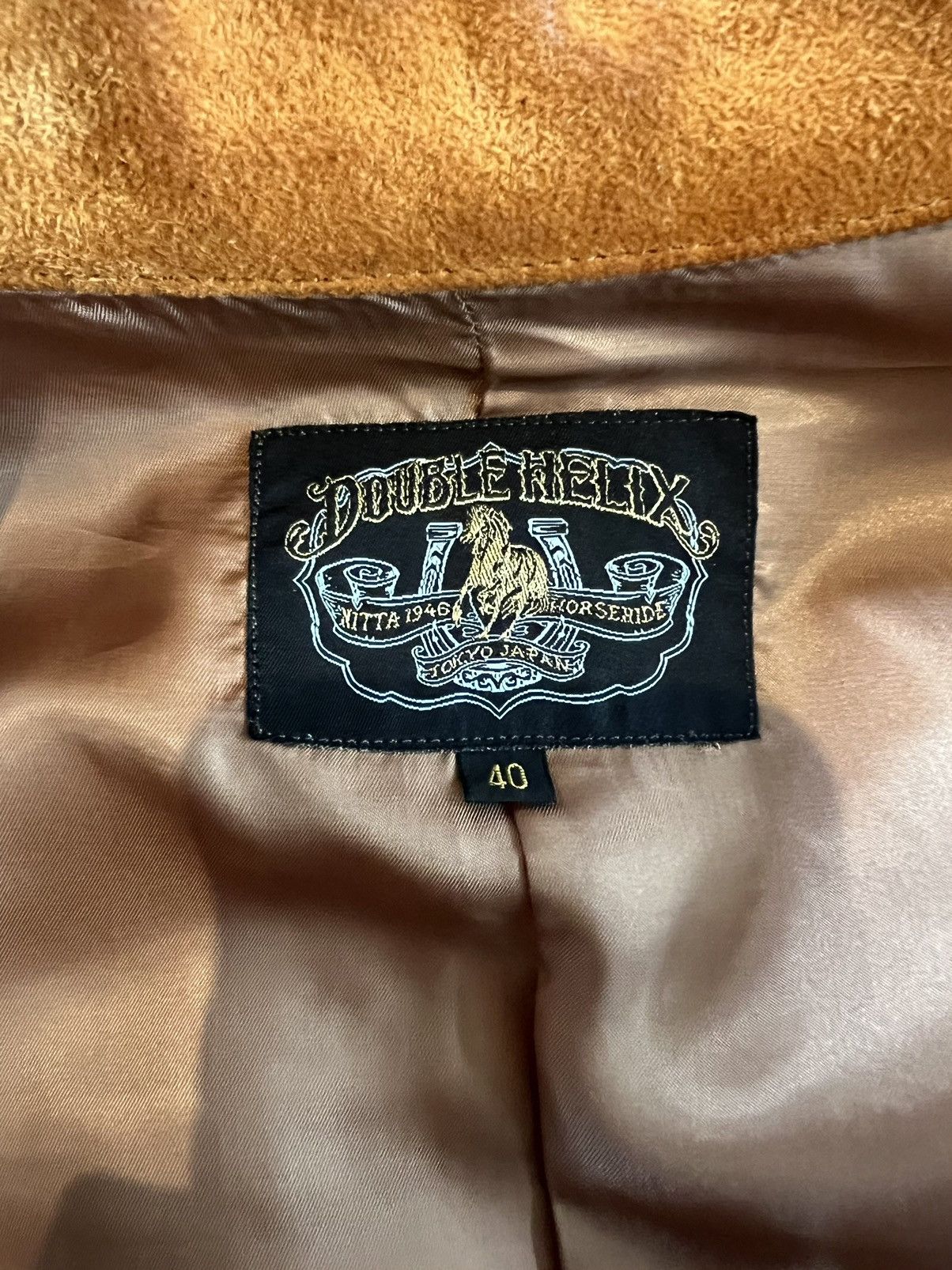 DOUBLE HELIX Double Helix Horsehide Jacket - size 40 - Orange Size US S / EU 44-46 / 1 - 6 Thumbnail