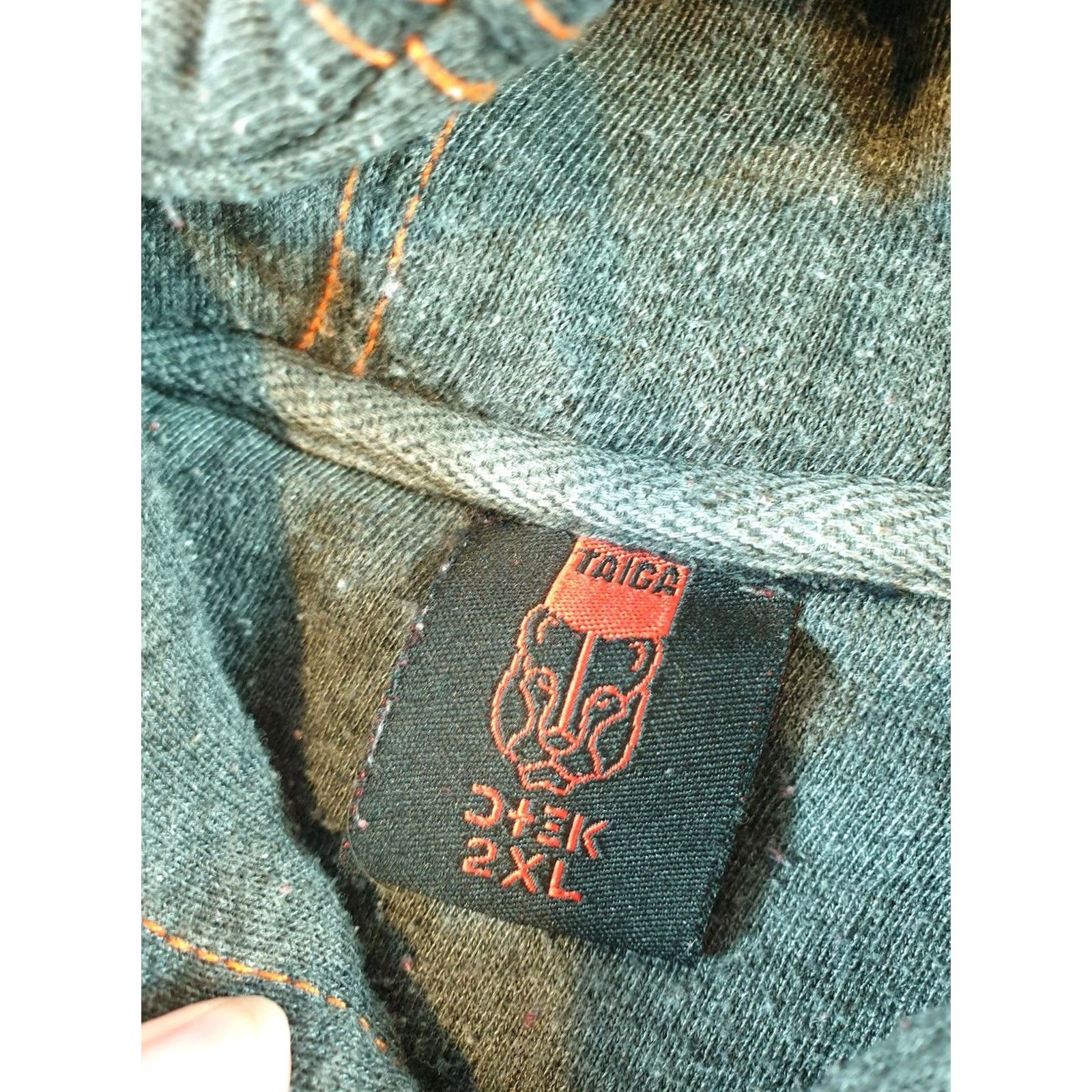 Vintage DTEK Hoodie Mens 2XL Gray Graphic Art Pullover Hooded Streetwear Stitch Embroidered Logo Pockets Size US XXL / EU 58 / 5 - 4 Thumbnail