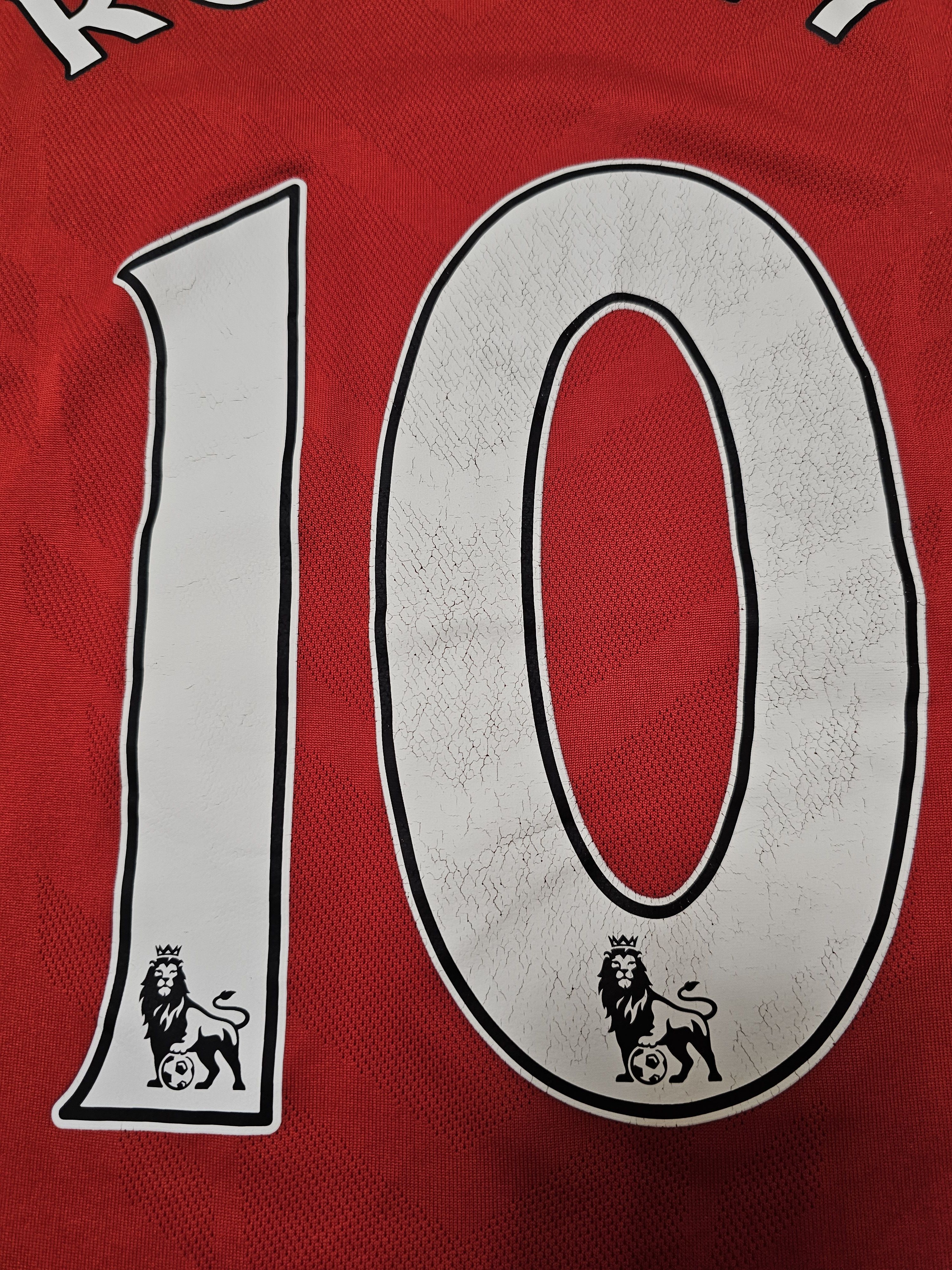 Nike MANCHESTER UNITED 2010 2011 HOME ROONEY FOOTBALL SOCCER Size US L / EU 52-54 / 3 - 7 Thumbnail