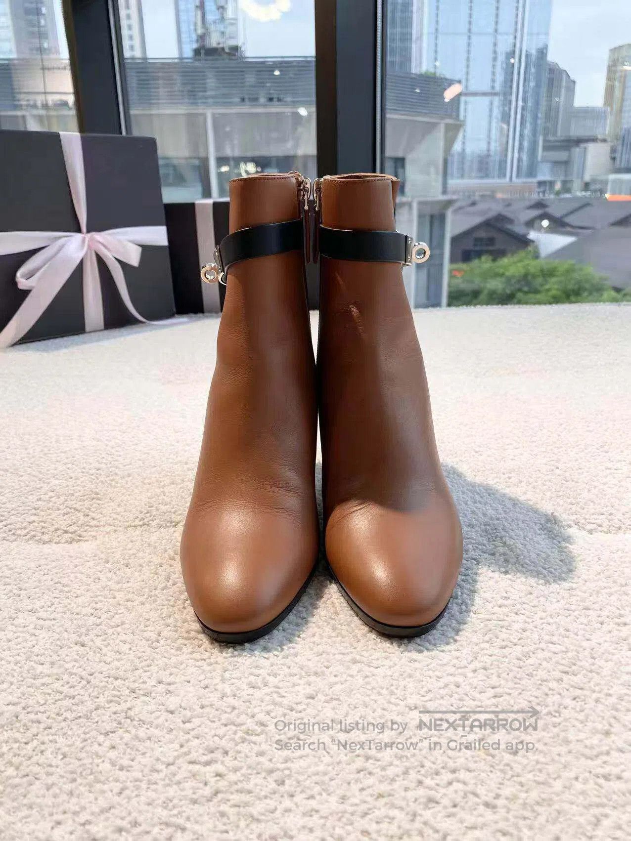 Hermes Hermes Kelly buckle high-heeled ankle boots| Size US 4.5 / IT 34.5 - 2 Thumbnail