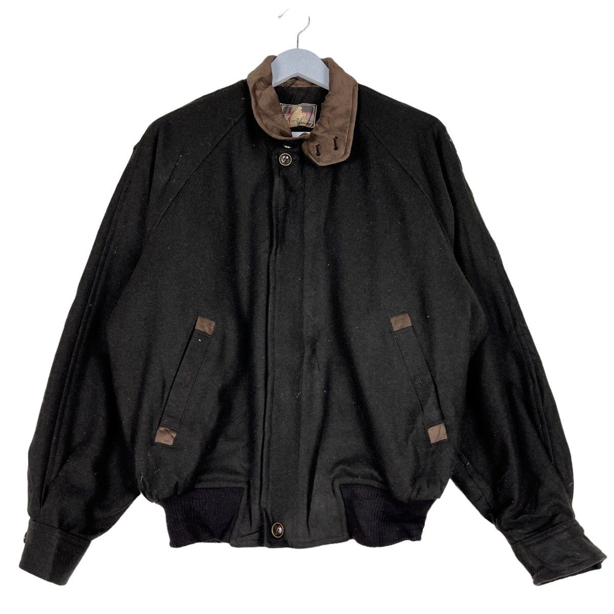 Japanese Brand × Vintage 🔥 VINTAGE HIVERSON WOOL BOMBER JACKET Size US M / EU 48-50 / 2 - 1 Thumbnail