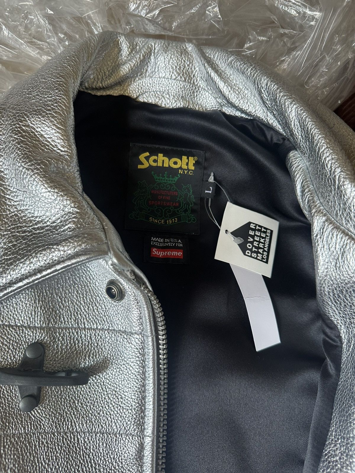 Schott × Supreme Supreme Schott Leather Clip Jacket SS25 | Grailed