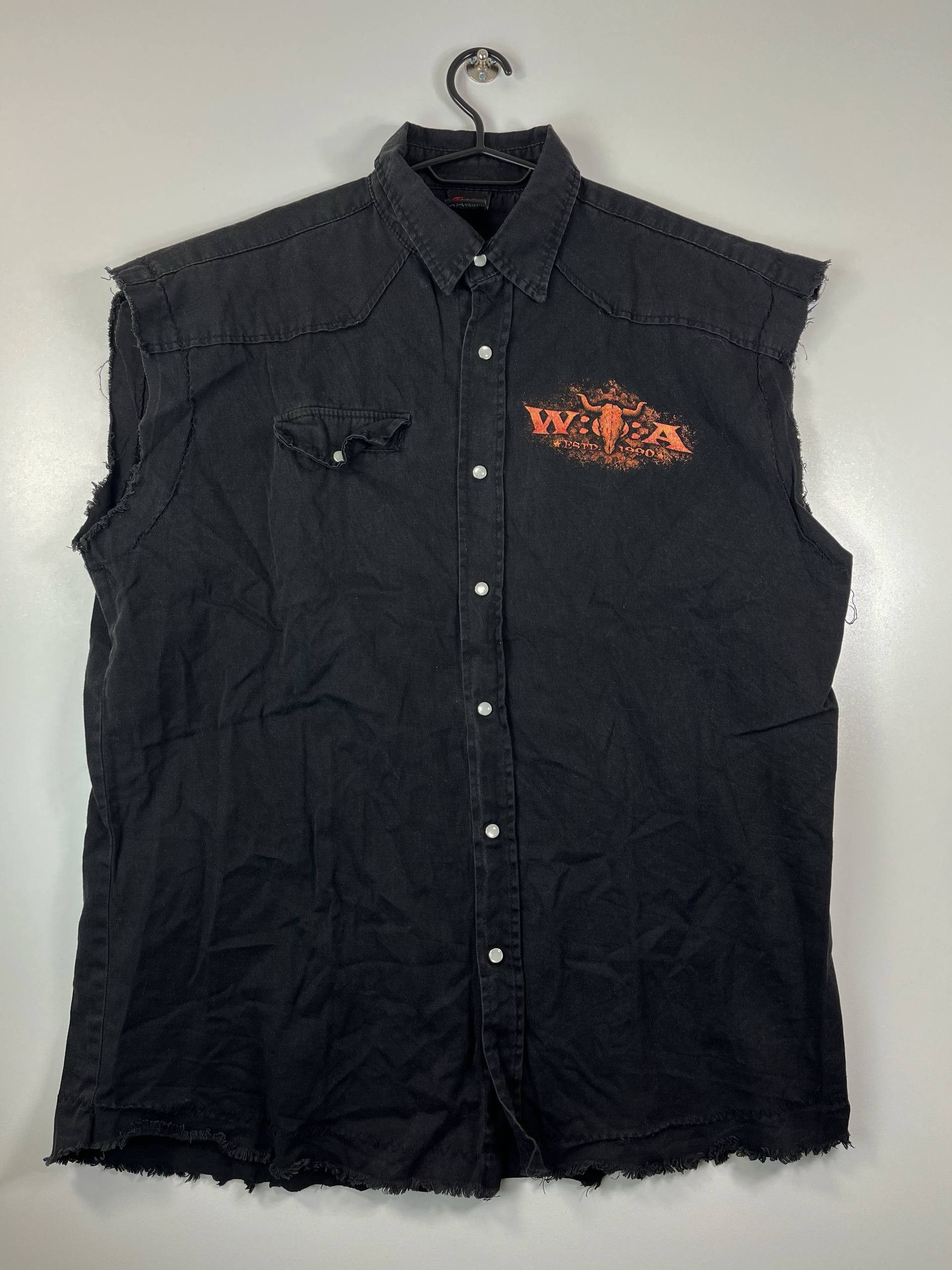 Other Wacken Festival 1990 Sleeveless Denim Spiral Direct SZ XXL Size US XXL / EU 58 / 5 - 1 Thumbnail