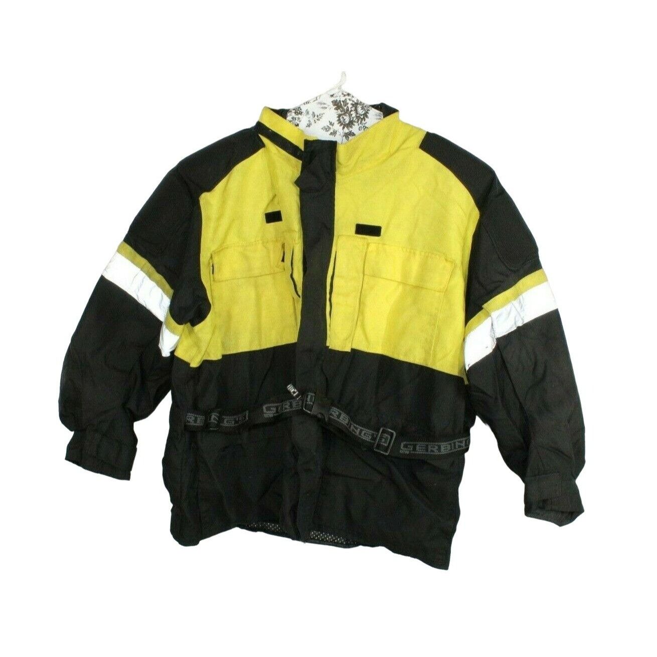 image of Outdoor Life Gerbing Men's Waist Belt Windbreaker Work Jacket in Black Yellow (Size Large)