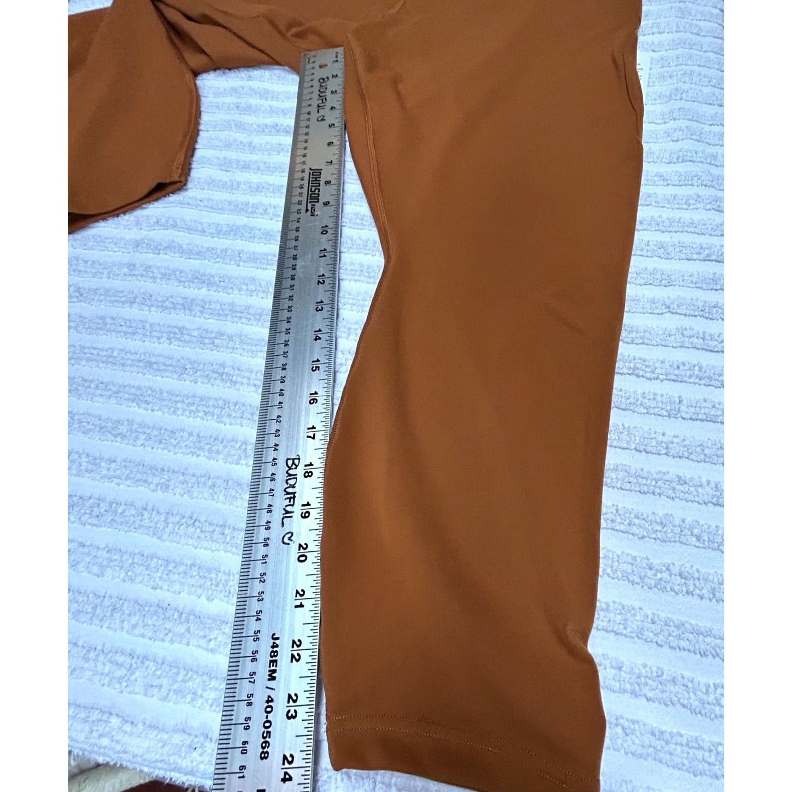 Lululemon Lululemon Women's Instill High-Rise Tight 25" Copper Brown Leggings Size 20 New Cotton? Size 42" / US 20 - 8 Thumbnail