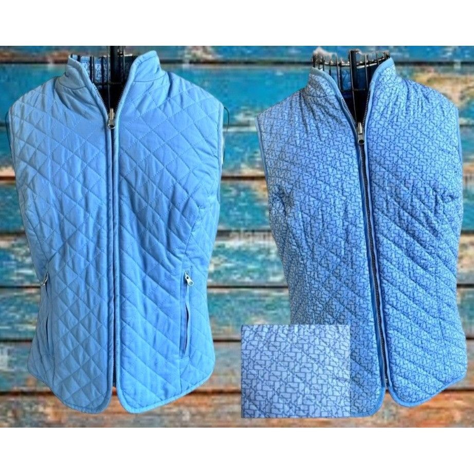 Vineyard Vines Vineyard Vines Ladies Quilted Reversible Puffer Vest XS Extr Size XS / US 0-2 / IT 36-38 - 1 Thumbnail
