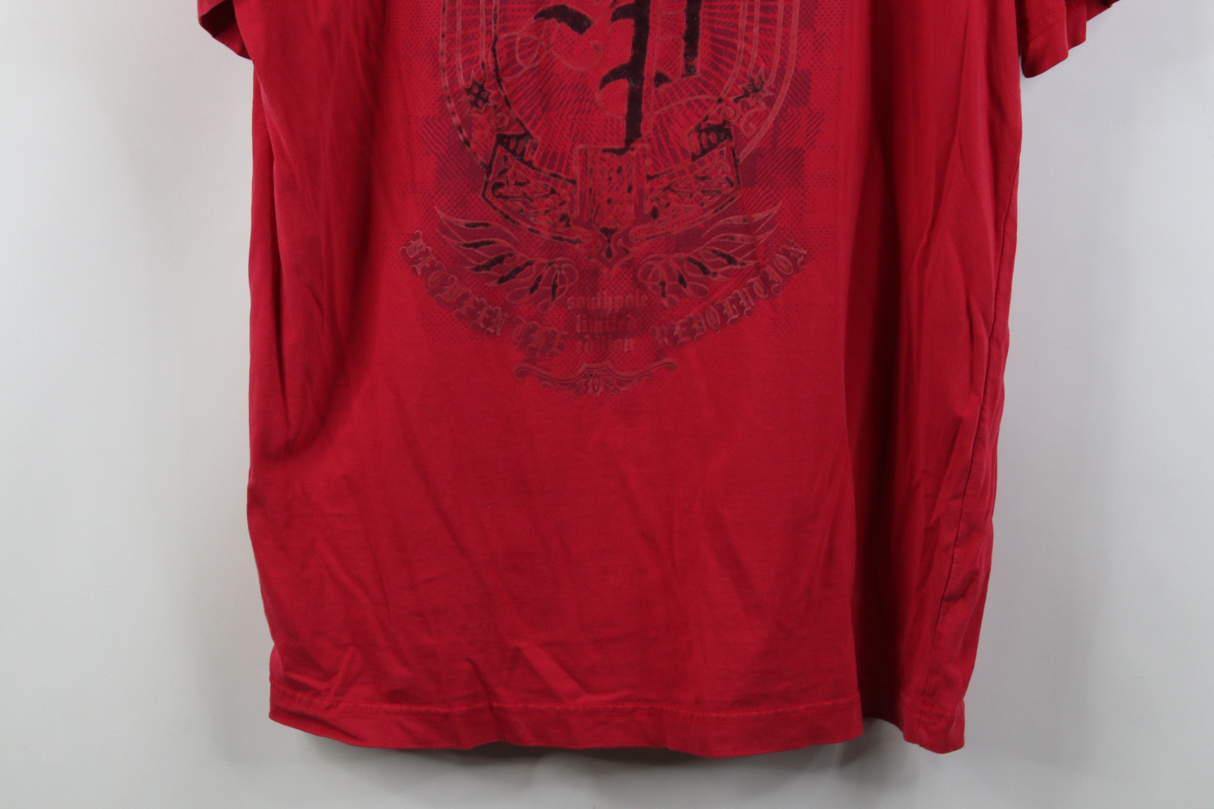 Southpole Vintage Y2K Southpole Crest UFC MMA Fighting T-Shirt Red Size US L / EU 52-54 / 3 - 3 Thumbnail