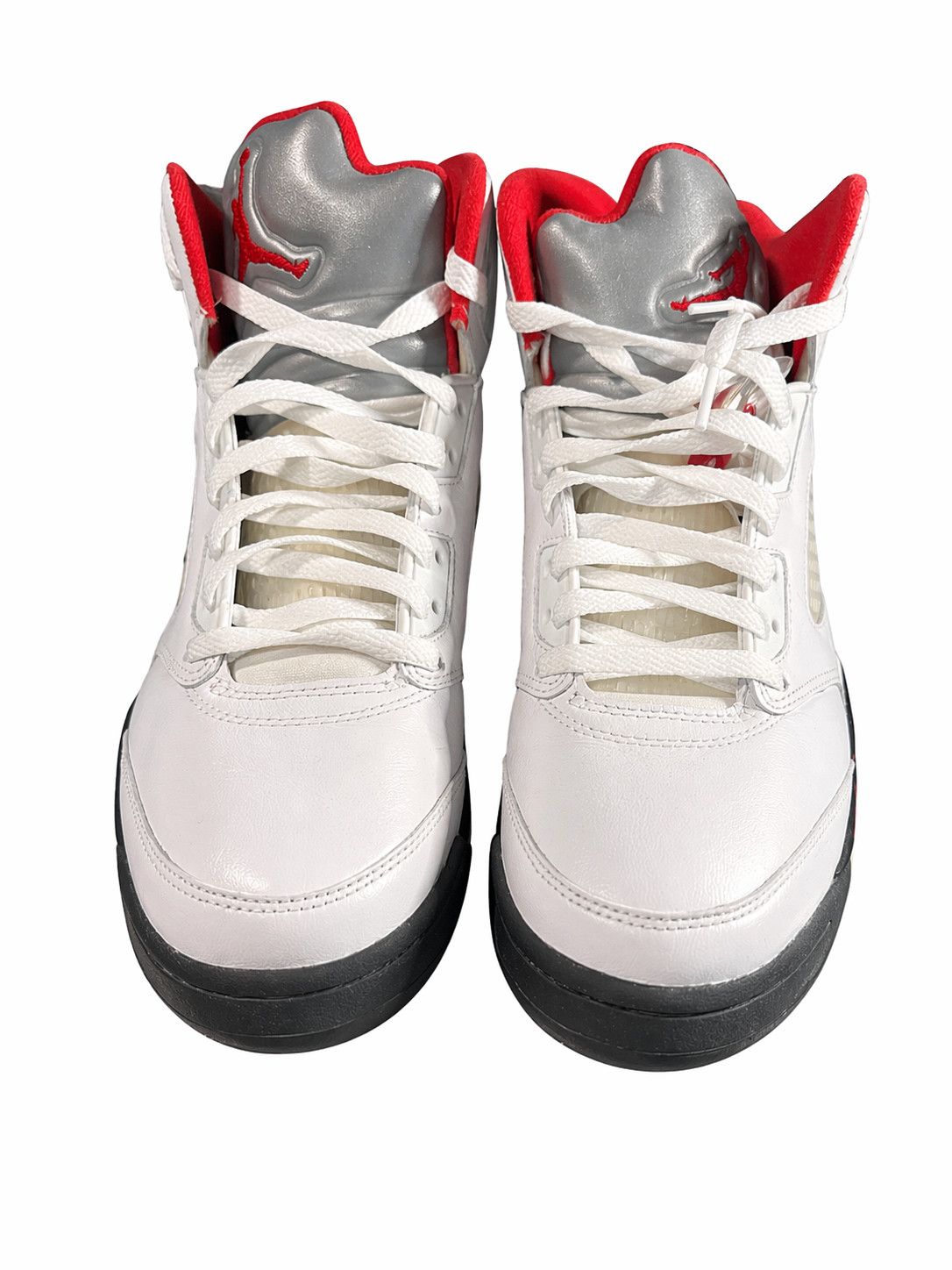 Jordan Brand Air Jordan 5 Fire Red 2020 Silver Tongue SZ 9 Size US 9 / EU 42 - 3 Thumbnail