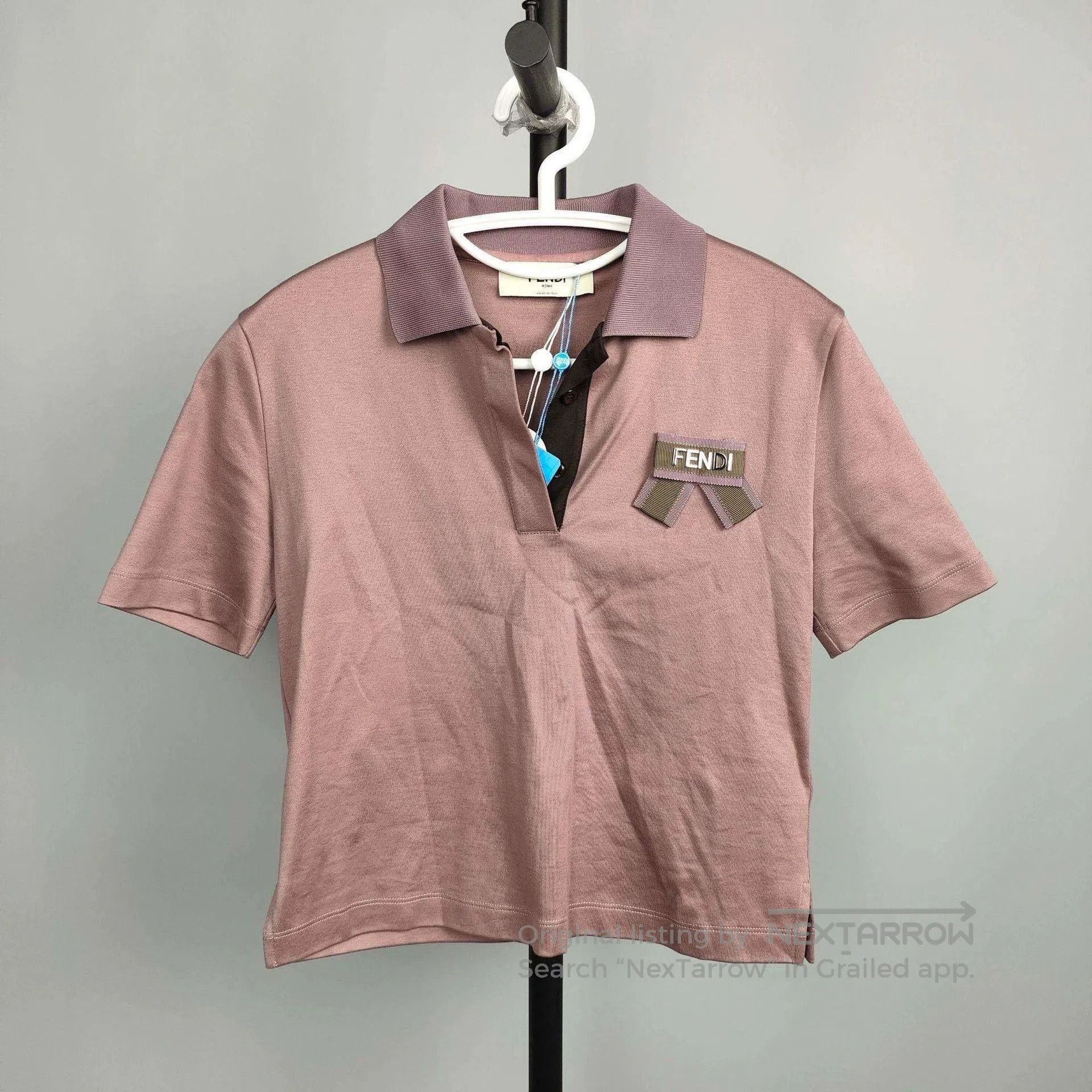 Fendi Fendi Short Sleeve Shirt in Purple Shade. Size US M / EU 48-50 / 2 - 1 Thumbnail