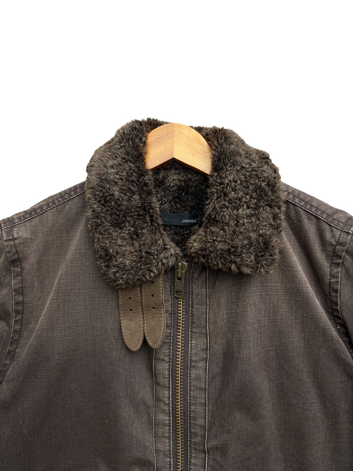 Johnbull Johnbull Alpaca Fur Canvas Sunfaded Brown Jacket Size US M / EU 48-50 / 2 - 6 Thumbnail