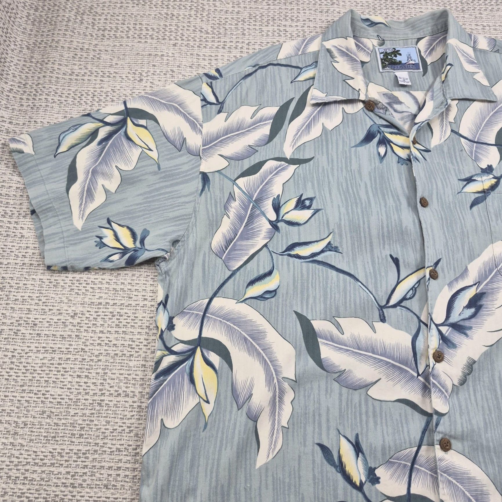 Vintage VTG AFTCO Bluewater Hawaiin Shirt Mens 2XL Button Up Aloha Floral Camp Casual Size US XXL / EU 58 / 5 - 3 Thumbnail
