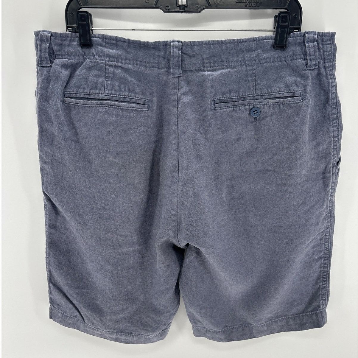 Cremieux Cremieux Men's 100% Linen Blue Casual shorts Size US 35 - 2 Thumbnail