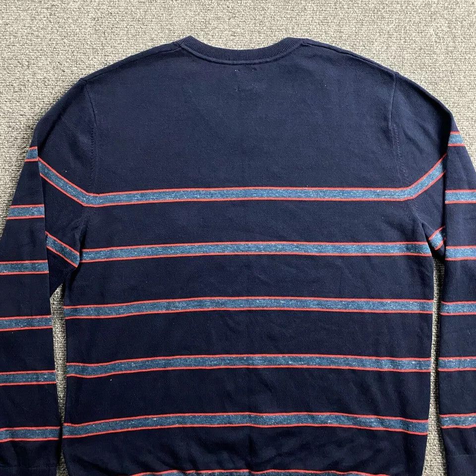 Gap Gap Sweater Men's Large Blue Striped V-Neck Pullover NWT Size US L / EU 52-54 / 3 - 5 Thumbnail