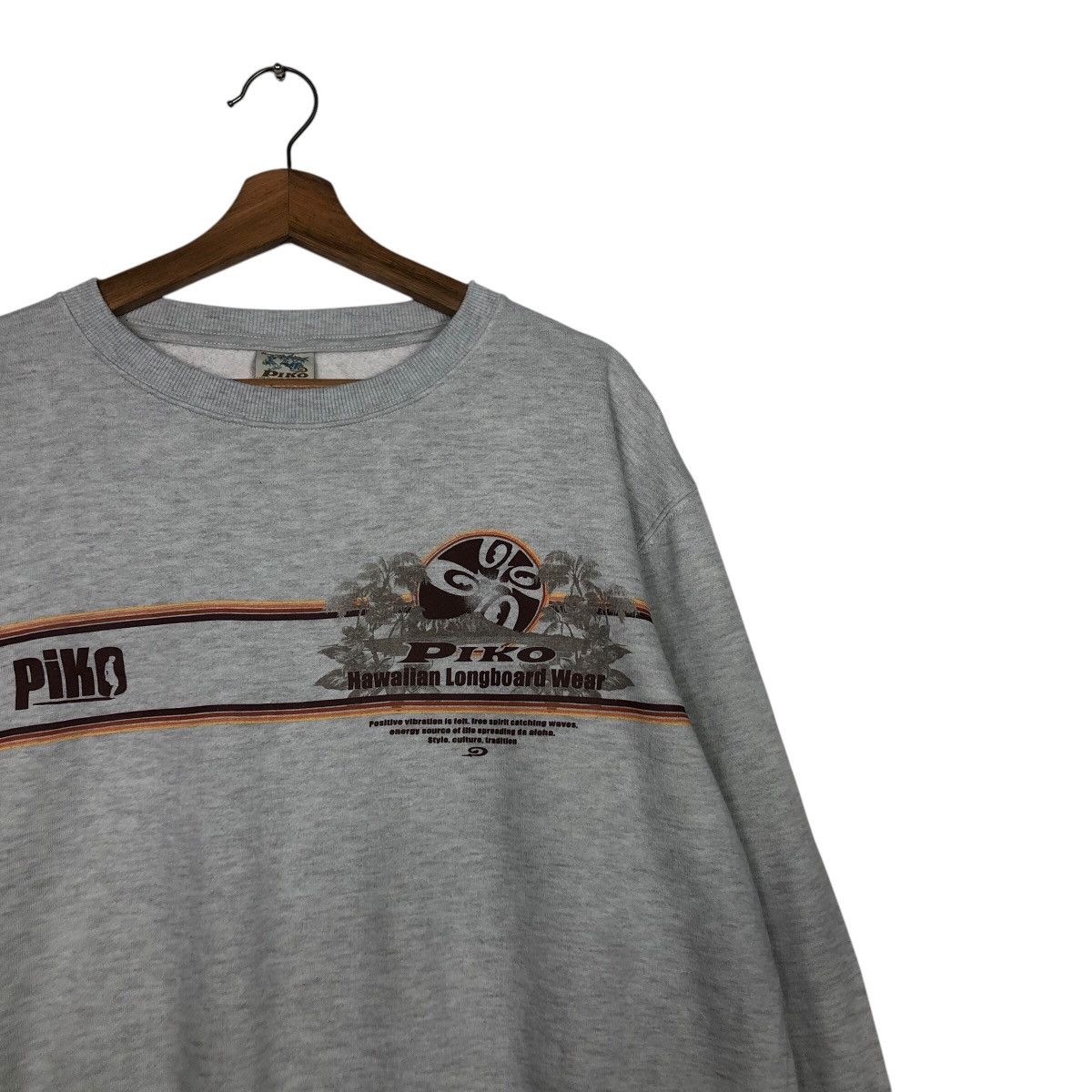 Japanese Brand × Vintage 📌Vintage Sweatshirt Piko Hawaii Design Big Logo Size US L / EU 52-54 / 3 - 7 Thumbnail