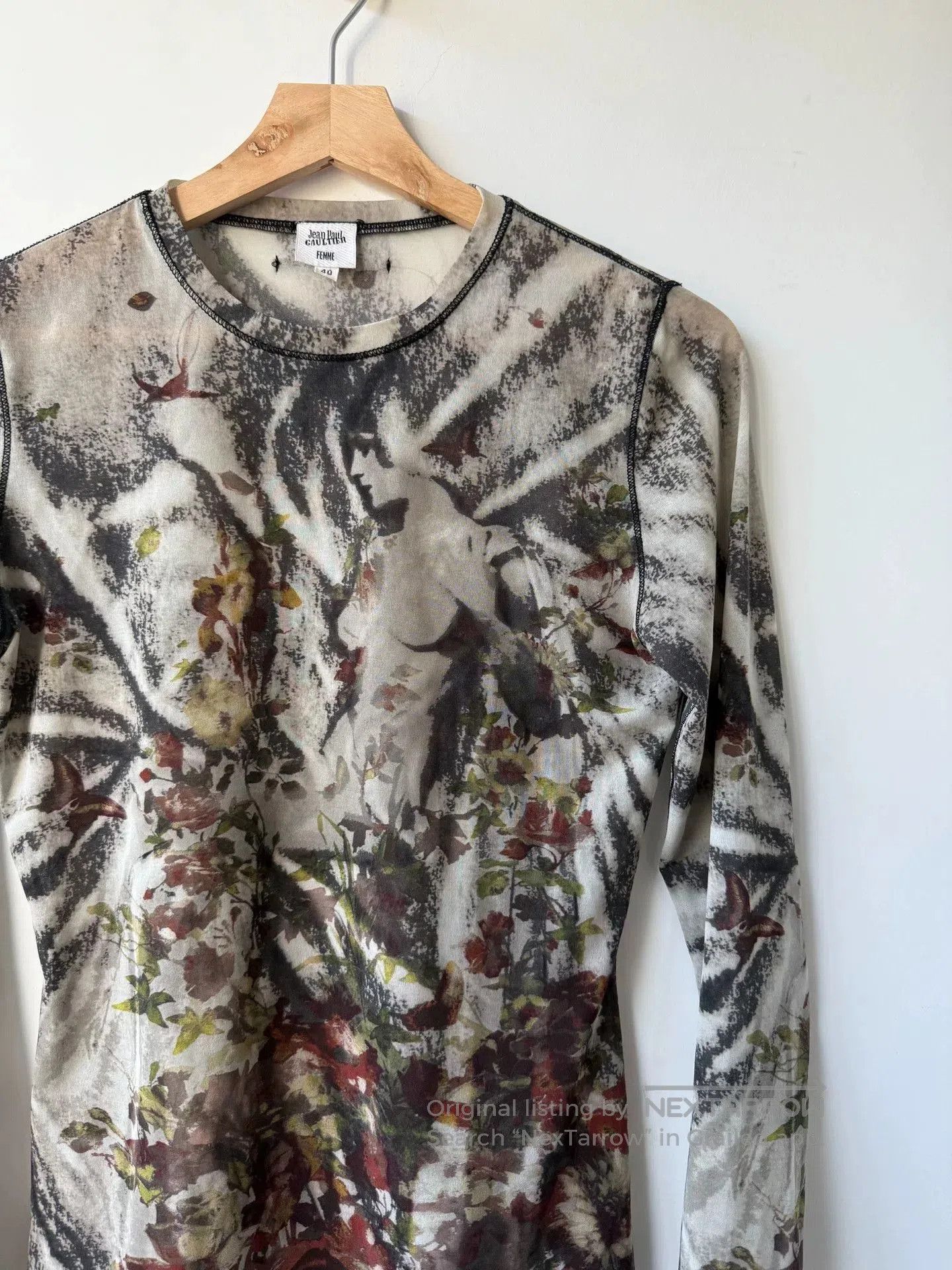 Jean Paul Gaultier Jean Paul Gaultier Floral Mesh Top. Size M / US 6-8 / IT 42-44 - 2 Thumbnail