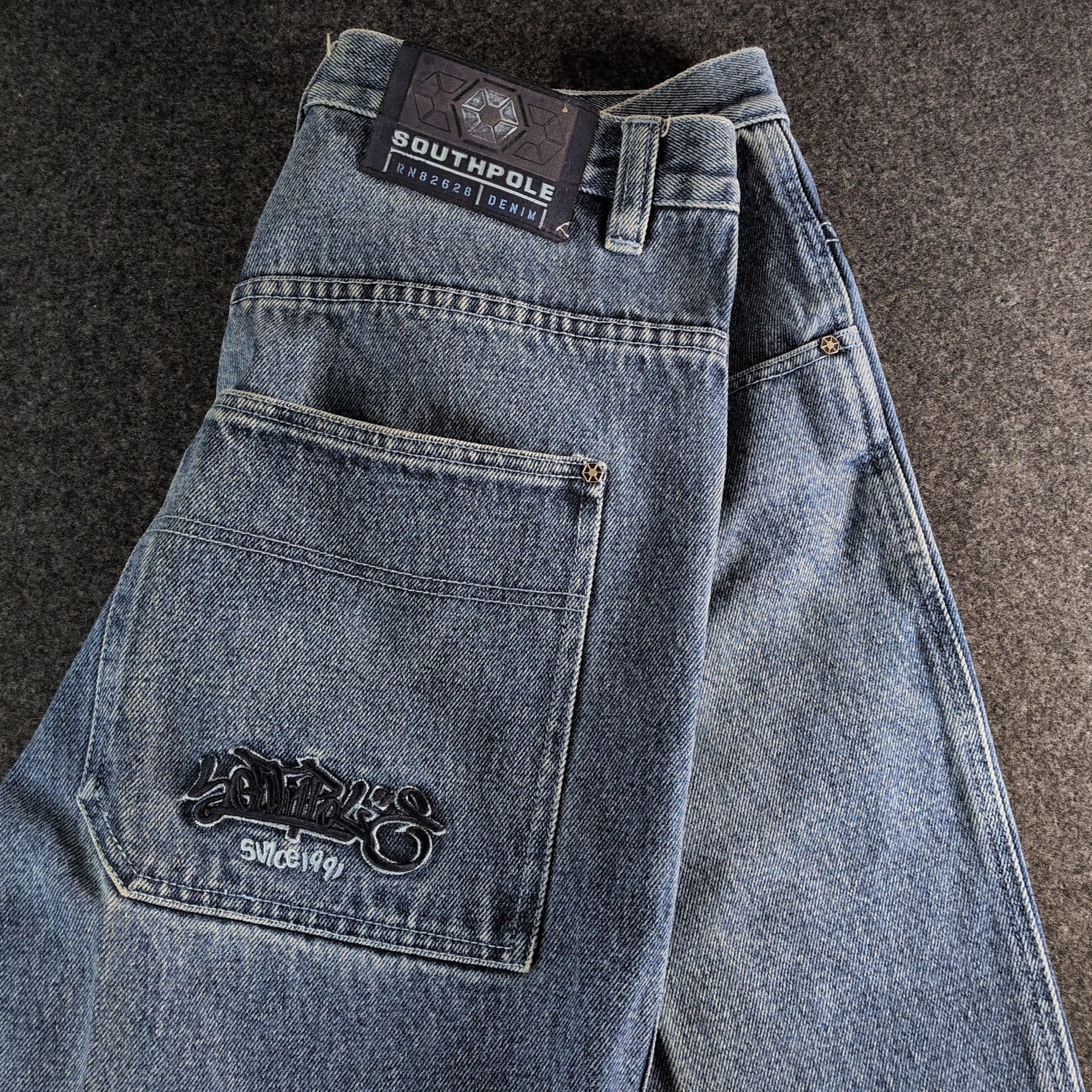 Southpole Vintage 90s Southpole Denim Baggy Jeans Size US 34 / EU 50 - 16 Thumbnail