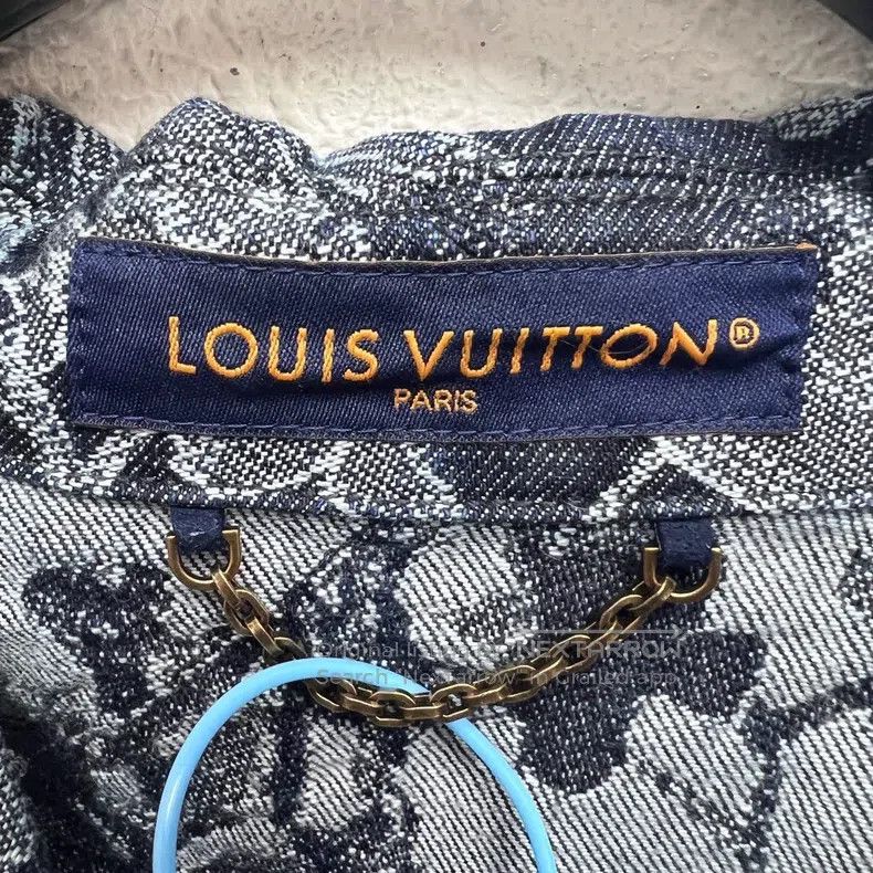 Louis Vuitton Louis Vuitton 24 FW New Plant Floral Denim Short Sleeve Sh Size US XL / EU 56 / 4 - 4 Thumbnail