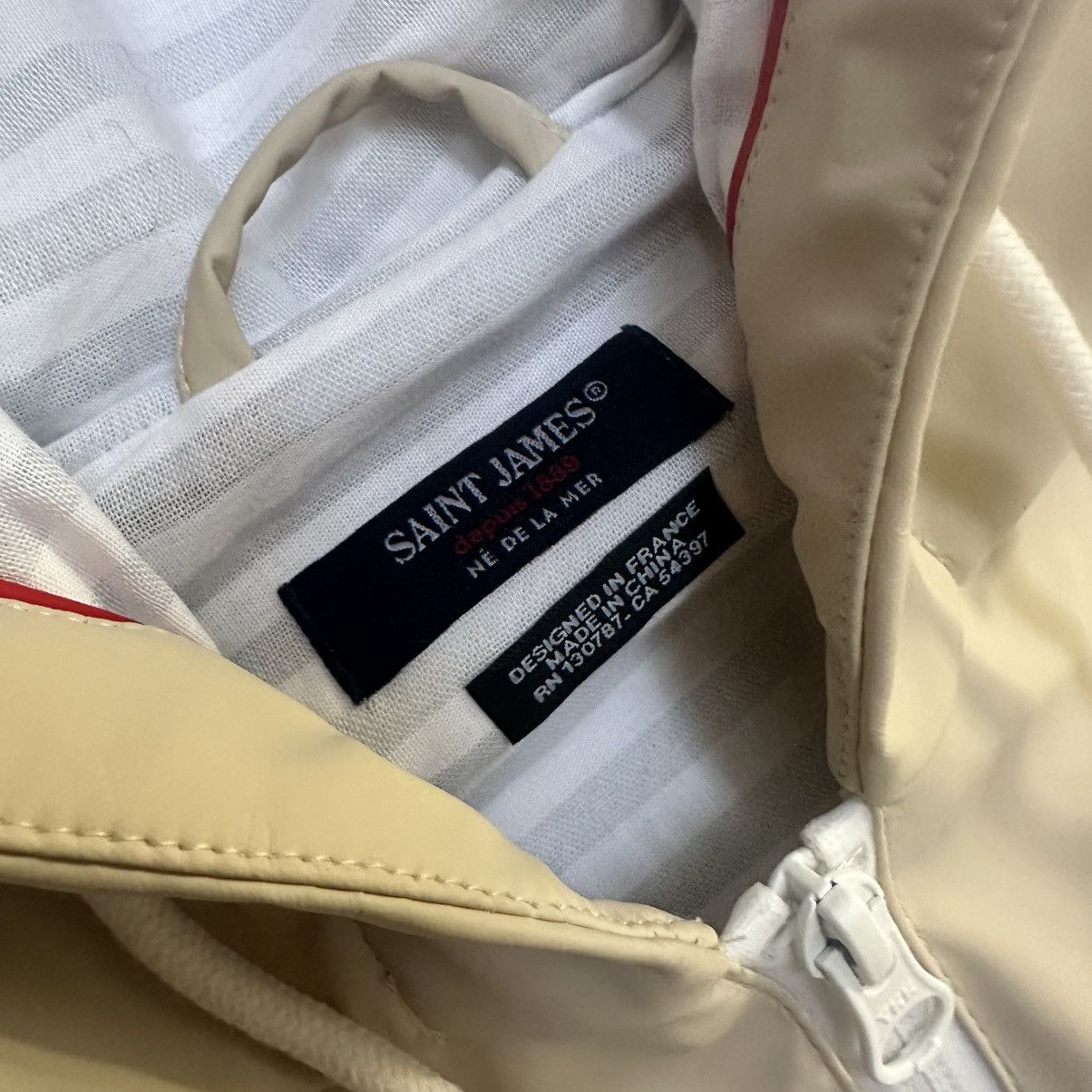 Saint James × Yves Saint Laurent Saint James ST Saint Emma Raincoat Jacket Size M / US 6-8 / IT 42-44 - 4 Thumbnail