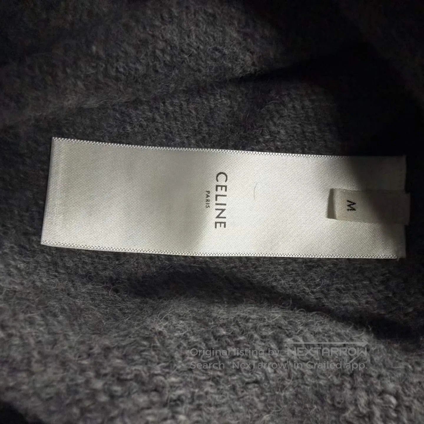 Celine Celine Gray Logo Knit Sweater. Size S / US 4 / IT 40 - 4 Thumbnail