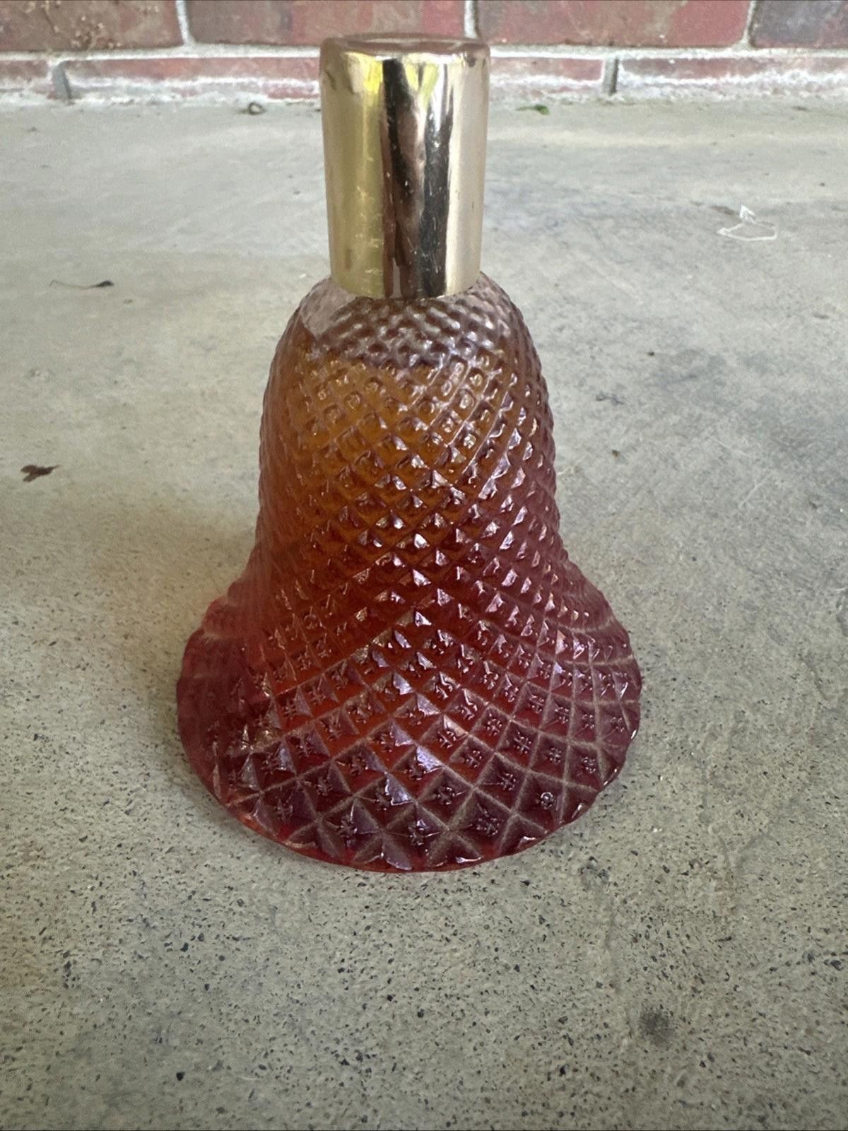 Designer Vintage 1970’s Avon Rosepoint Glass Bell Charisma Cologne Size ONE SIZE - 4 Thumbnail