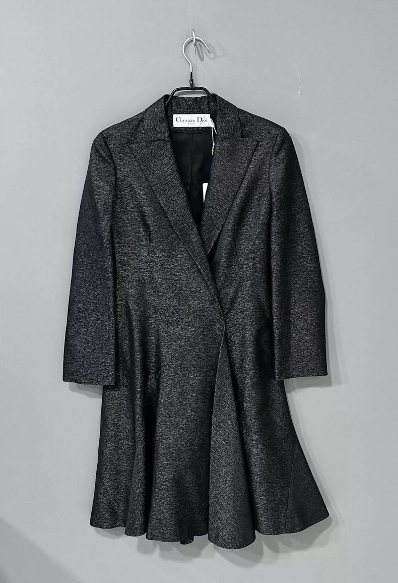 Dior Classic Black Silk Coat by Dior-2506 Size XS / US 0-2 / IT 36-38 - 2 Thumbnail