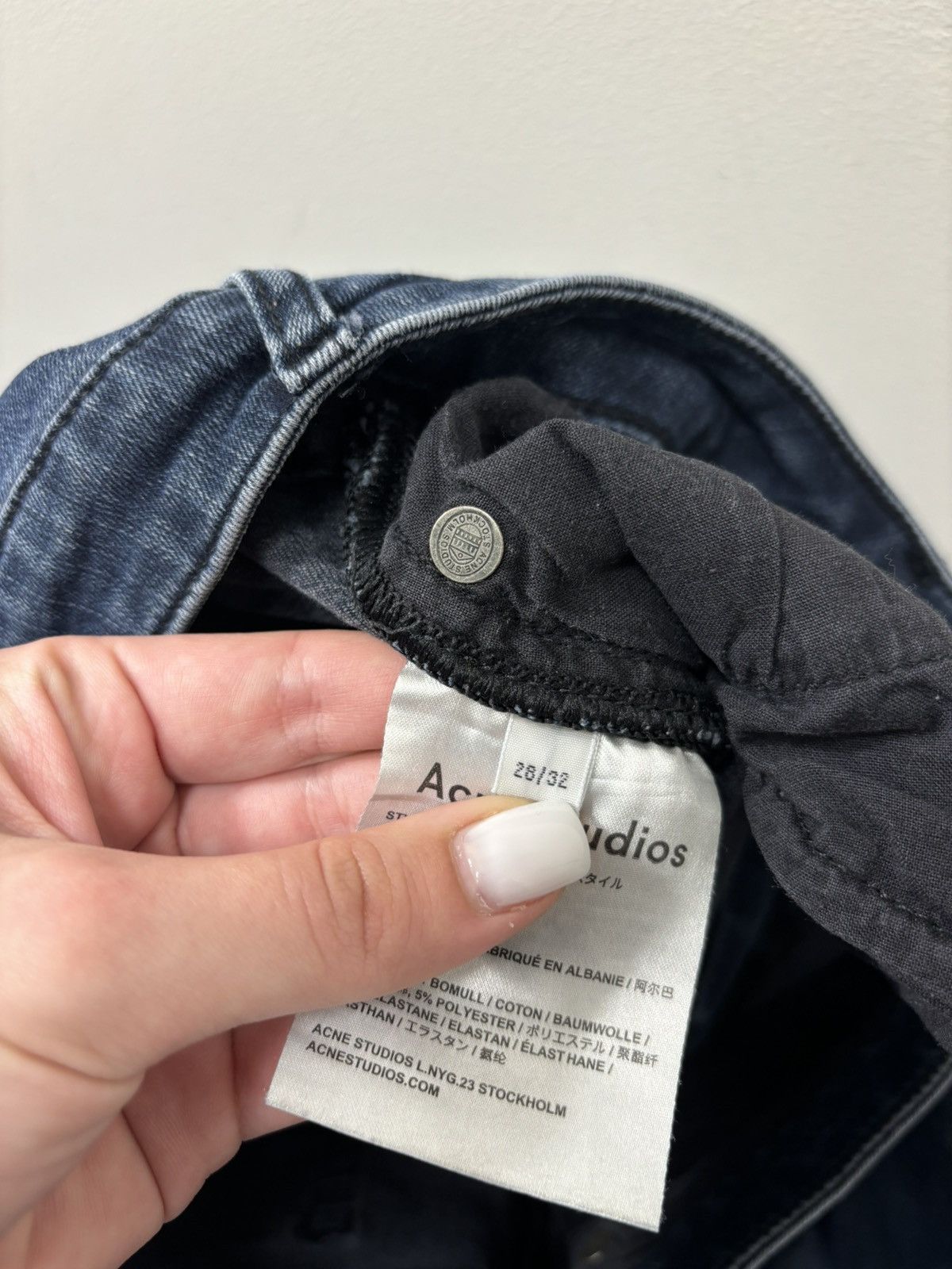 Acne Studios Acne Studios Women’s Skin 5 Deep Navy Blue Denim Jeans Size 28" / US 6 / IT 42 - 10 Thumbnail