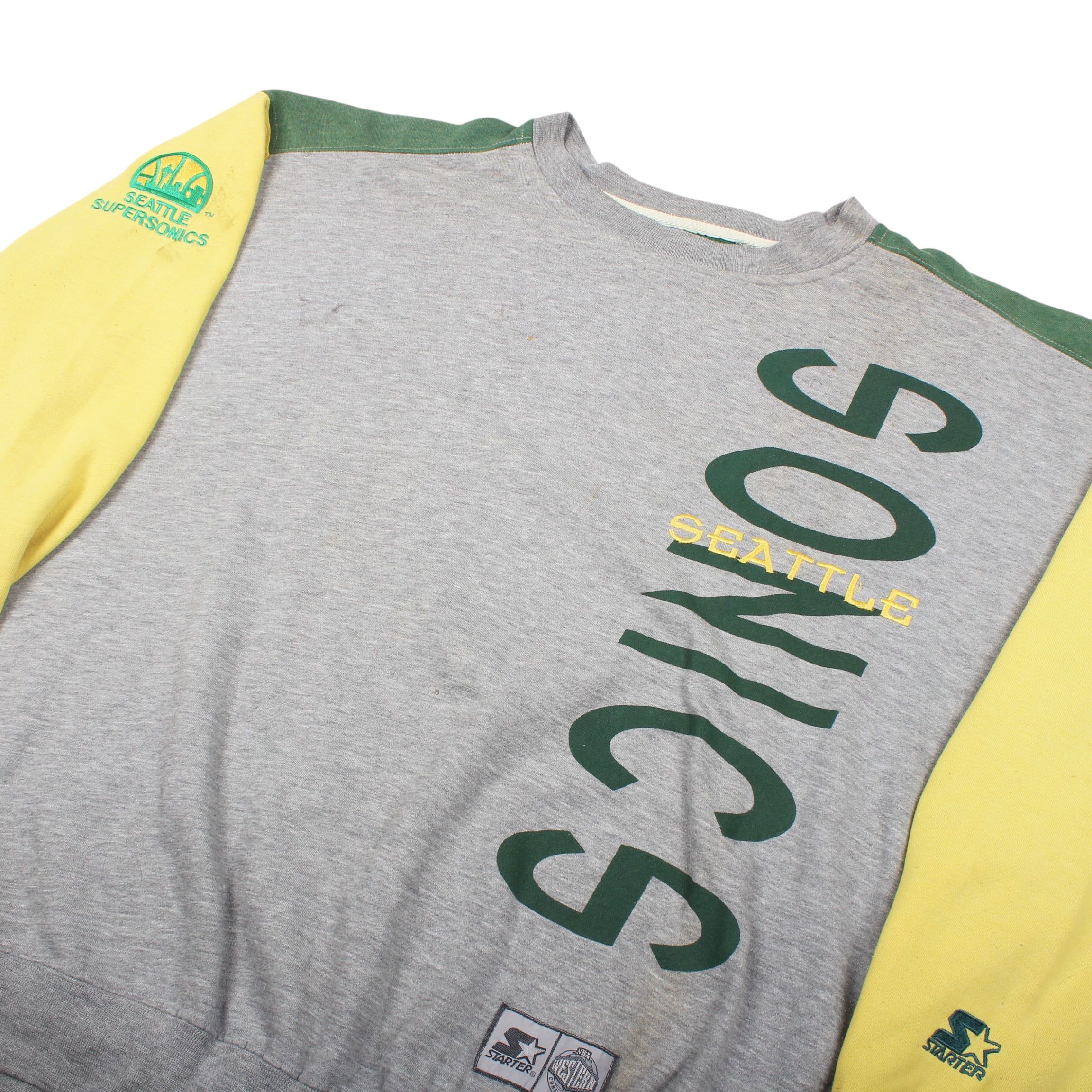Starter Seattle Supersonics Sweatshirt by Starter 90s NBA Crewneck Size US XL / EU 56 / 4 - 2 Thumbnail