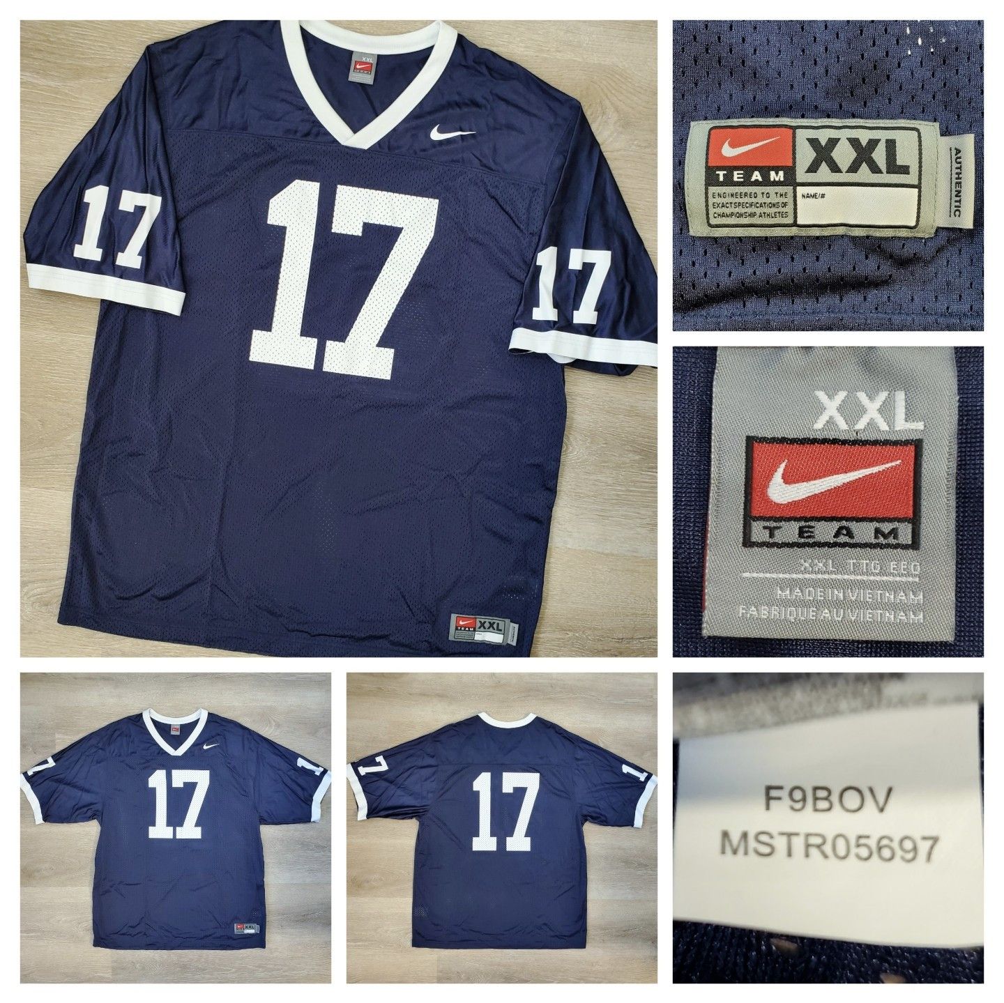 Vtg Nike Penn State #17 Football Jersey Y2K NWOT