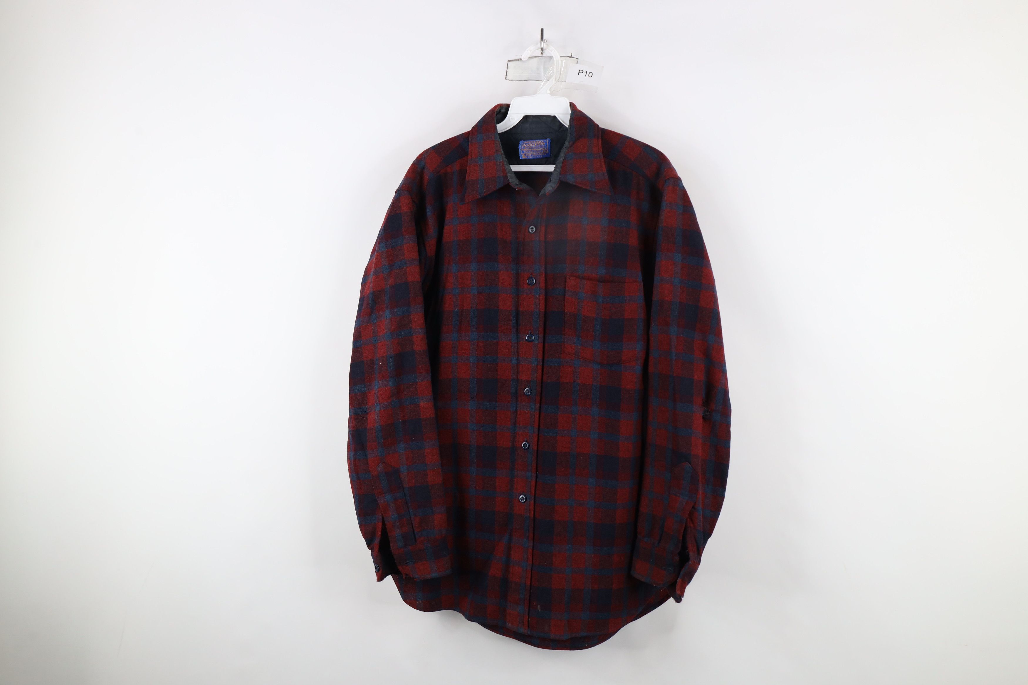 Pendleton × Vintage Vintage 70s Pendleton Wool Collared Board Button Shirt USA Size US M / EU 48-50 / 2 - 1 Thumbnail