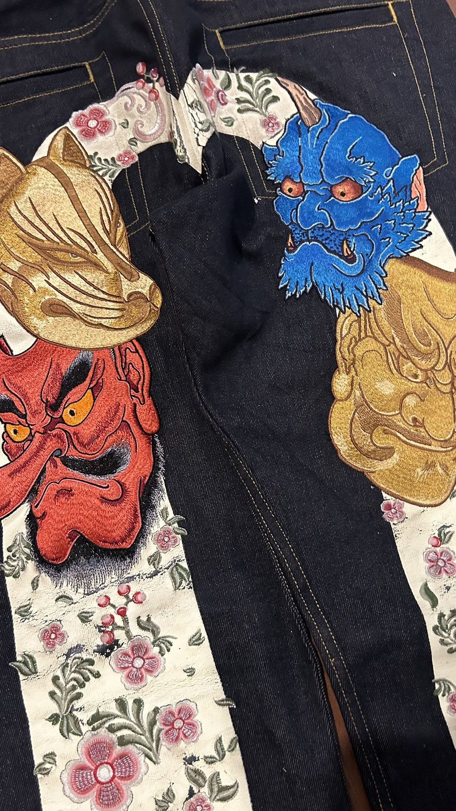 Evisu RARE❗️Evisu Horicho Mask Daicock Selvedge Denim Jeans Size US 38 / EU 54 - 3 Thumbnail