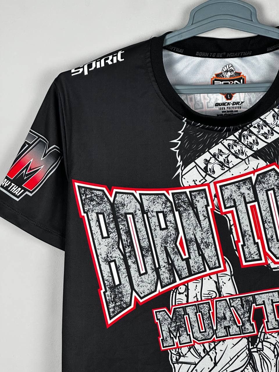 Vintage Muay Thai Fight Born Training Sport Rush Guard T Shirt Size US L / EU 52-54 / 3 - 5 Thumbnail