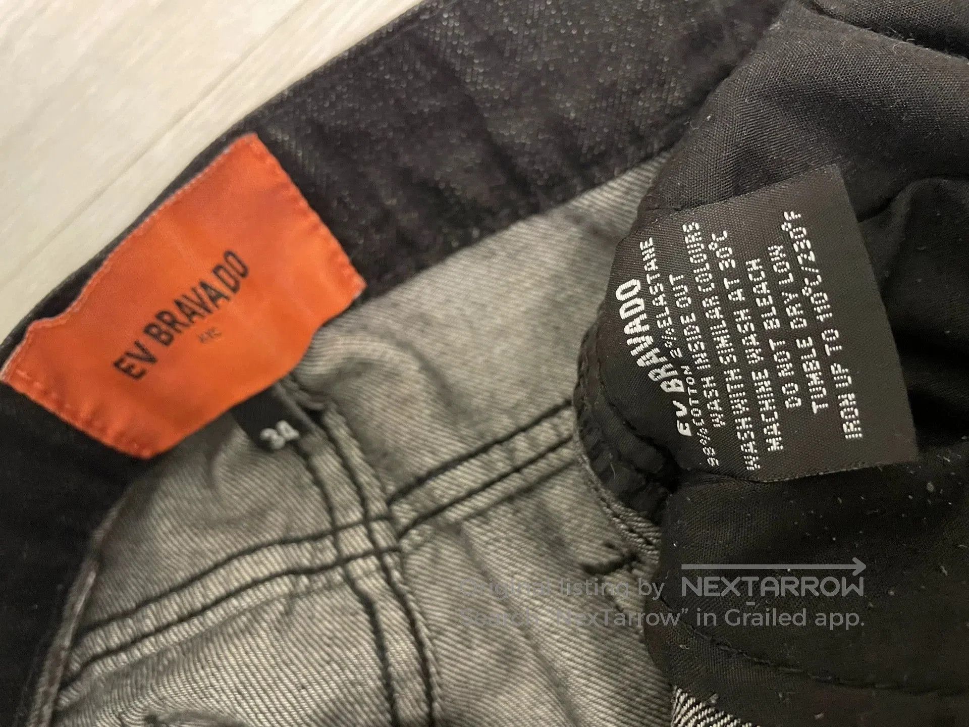 Ev Bravado ev bravado distressed black denim jeans size 34. Size US 34 / EU 50 - 2 Thumbnail