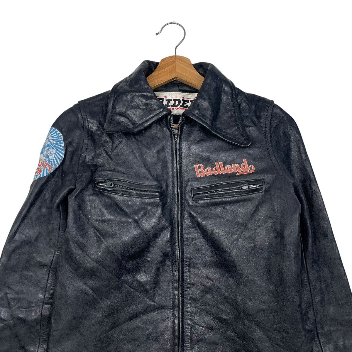 Other Riders Badland Motorcycle Biker Leather Jacket Size US XXS / EU 40 - 2 Thumbnail
