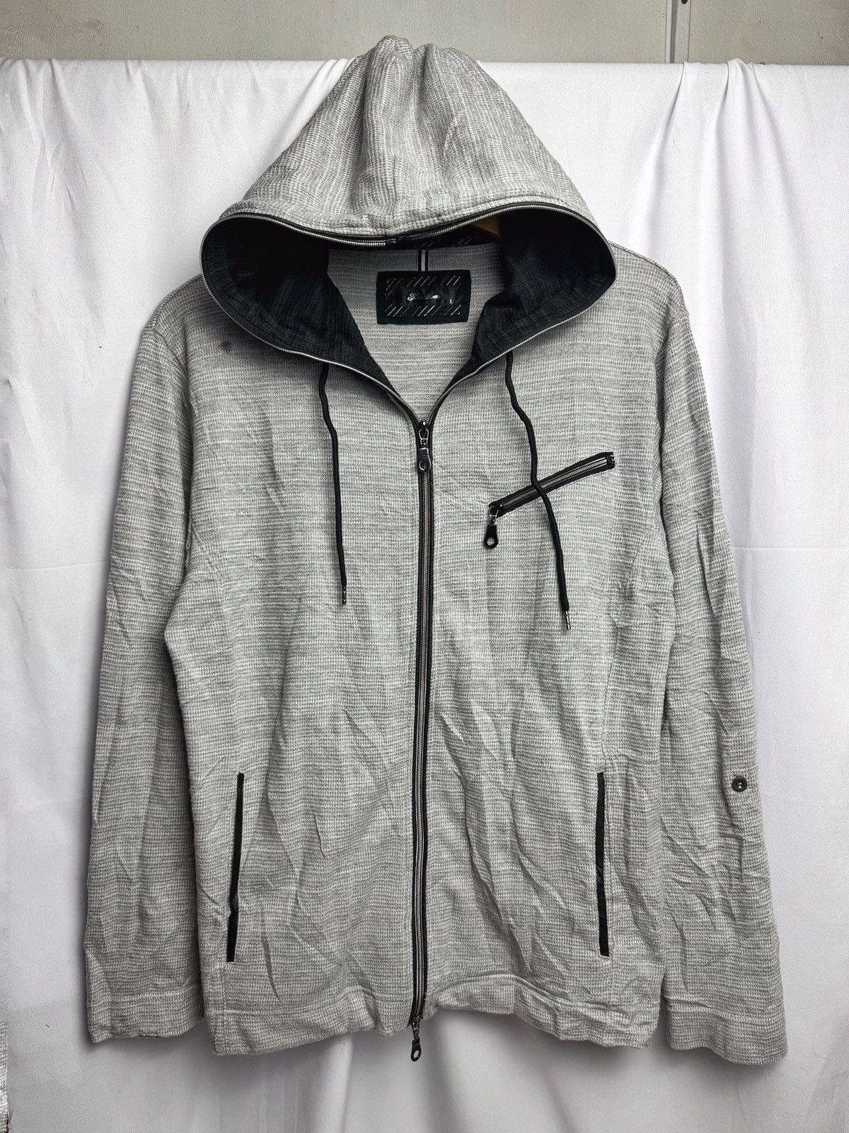 If Six Was Nine × Japanese Brand × Le Grande Bleu (L.G.B.) Japanese Full Zipper Hoodie Nota Bene Ifsix Lgb Style Size US M / EU 48-50 / 2 - 2 Thumbnail