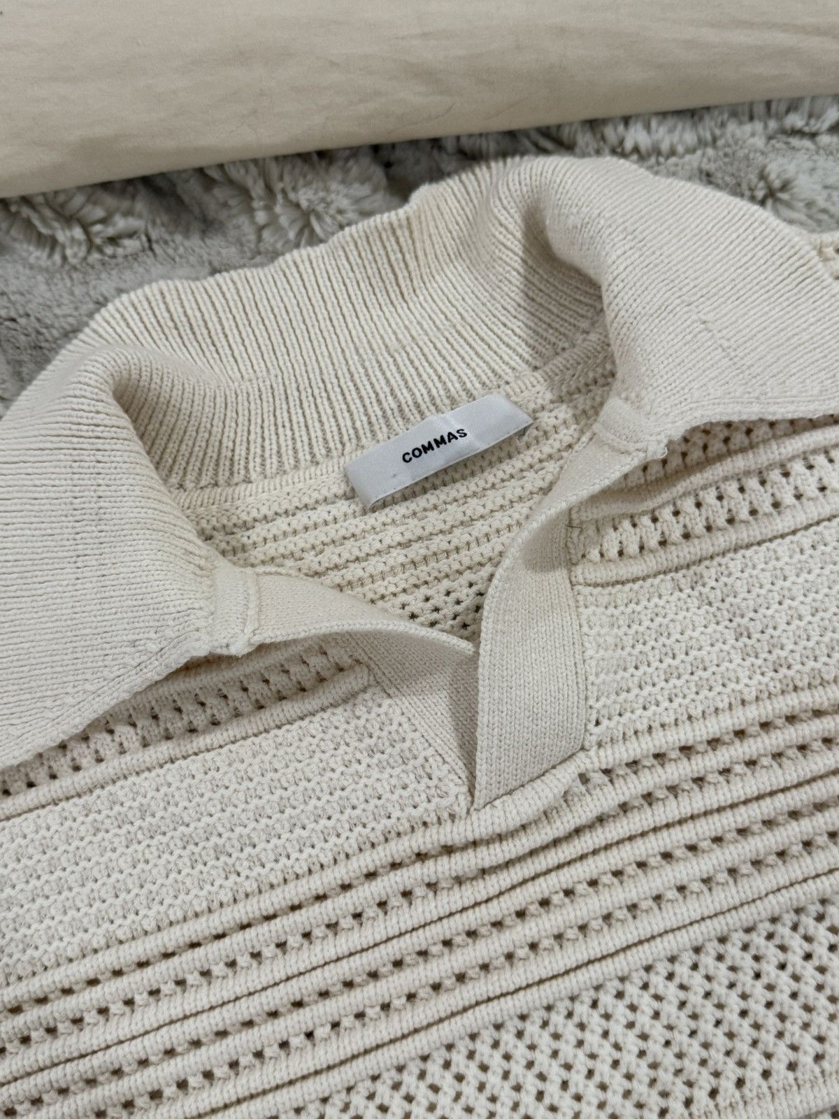 Other Commas Men Crochet Knitted Shirt Size US L / EU 52-54 / 3 - 3 Thumbnail
